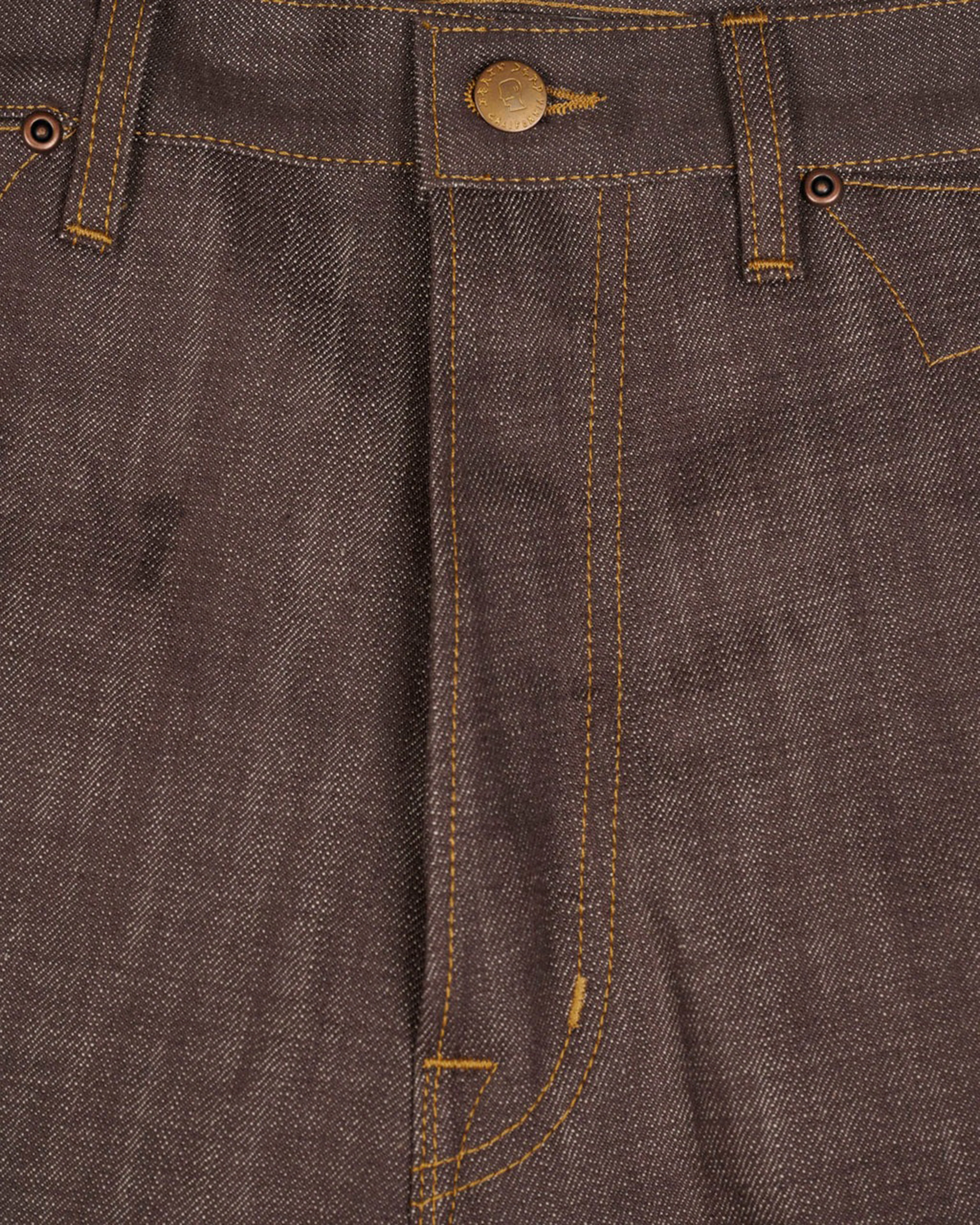 Brain Dead - Men's Type 00 14.5oz Selvedge Jeans - (Brown)