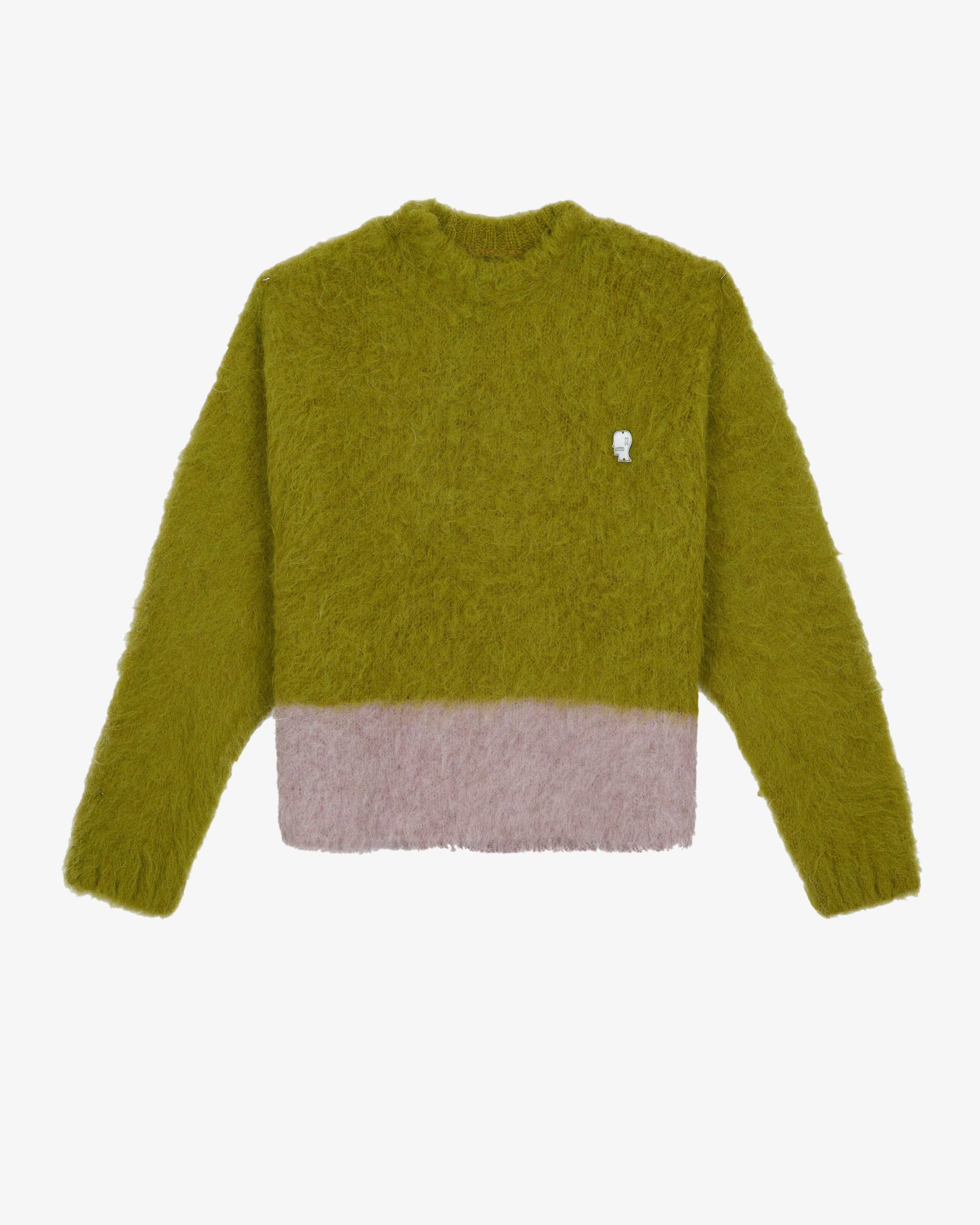 Brain Dead - Men's Super Hairy Boxy Knit Sweater - (Lime)