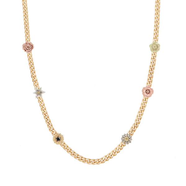 Bernard James - Flora Curb Chain Necklace - (Multi)