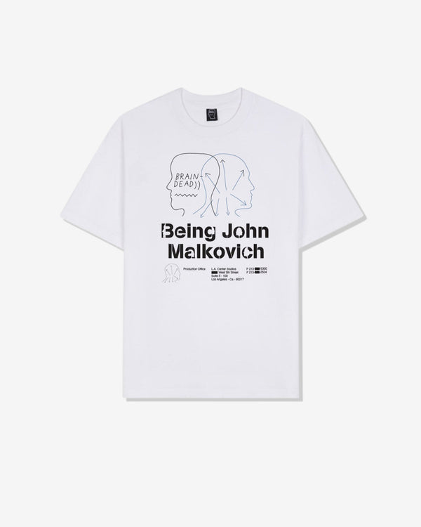 Brain Dead - Being John Malkovich Business Card T-Shirt - (White)