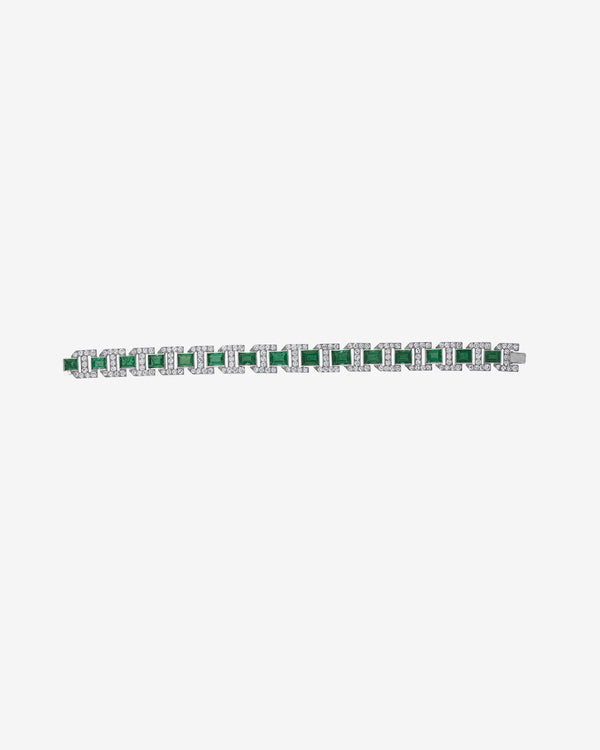 Mindi Mond - Women
s Emerald Diamond Bracelet - (Emerald)