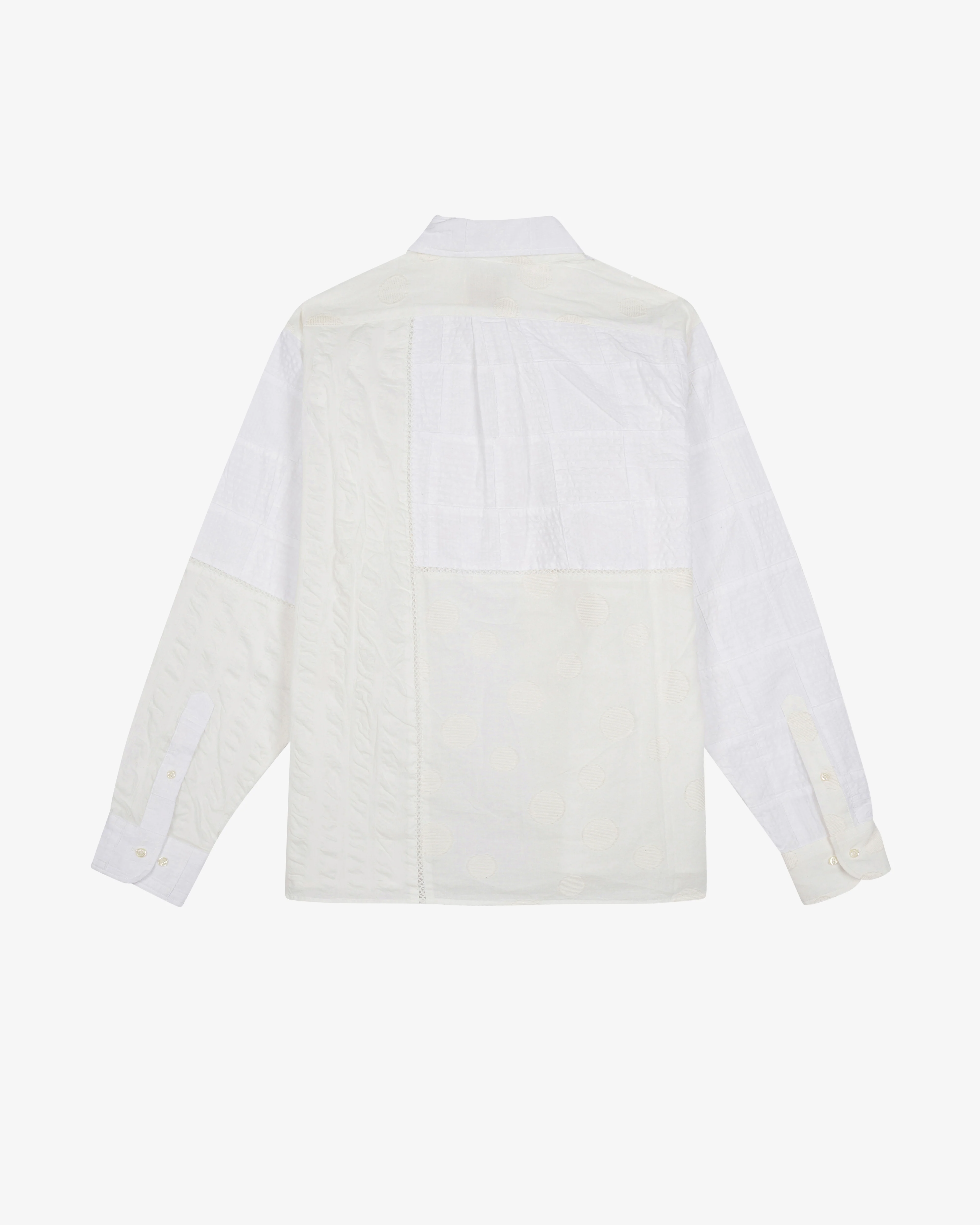 Brain Dead - Brooks Brothers California Men's Patchwork Oxford Shirt - (White/Multi)