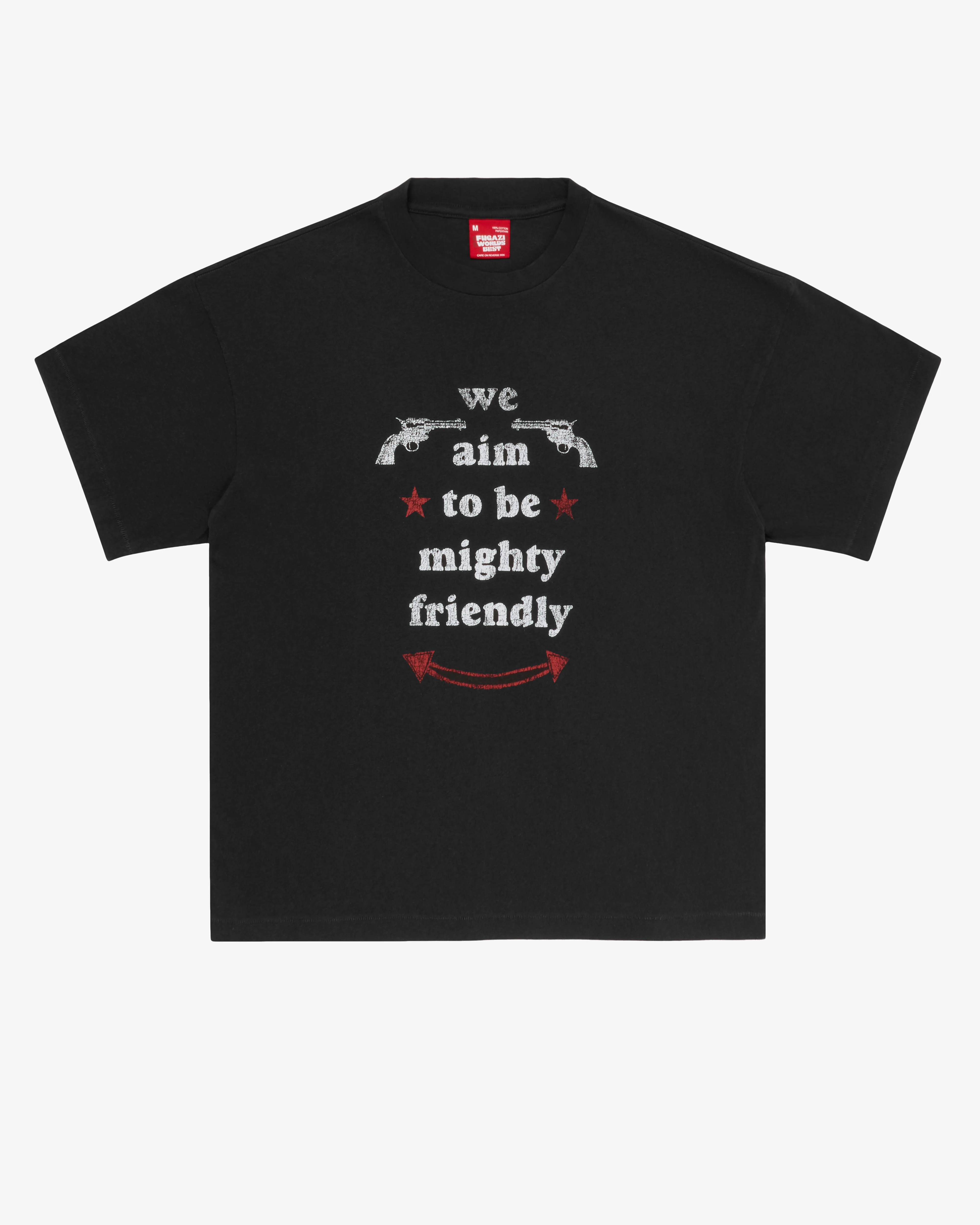 Fugazi - Men's Mighty Friendly Paper Thin T-Shirt - (Black)