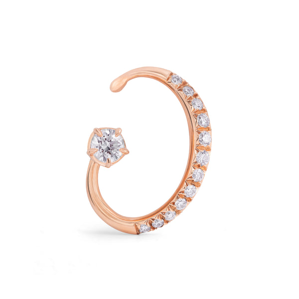 Vever - Exlir Paved Earring - (Rose Gold)