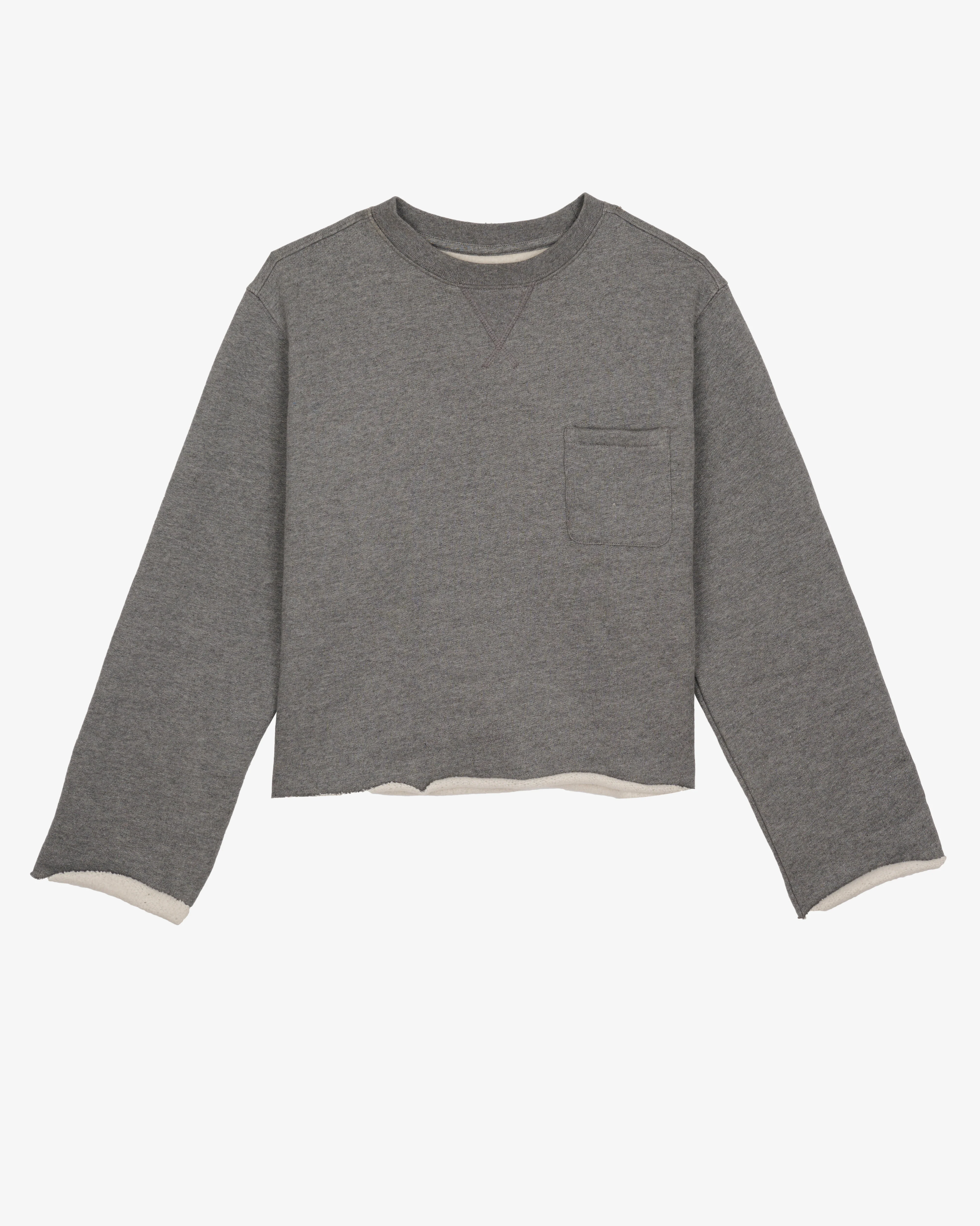 Brain Dead - Men's Boxy French Terry Sweatshirt - (Heather Grey)