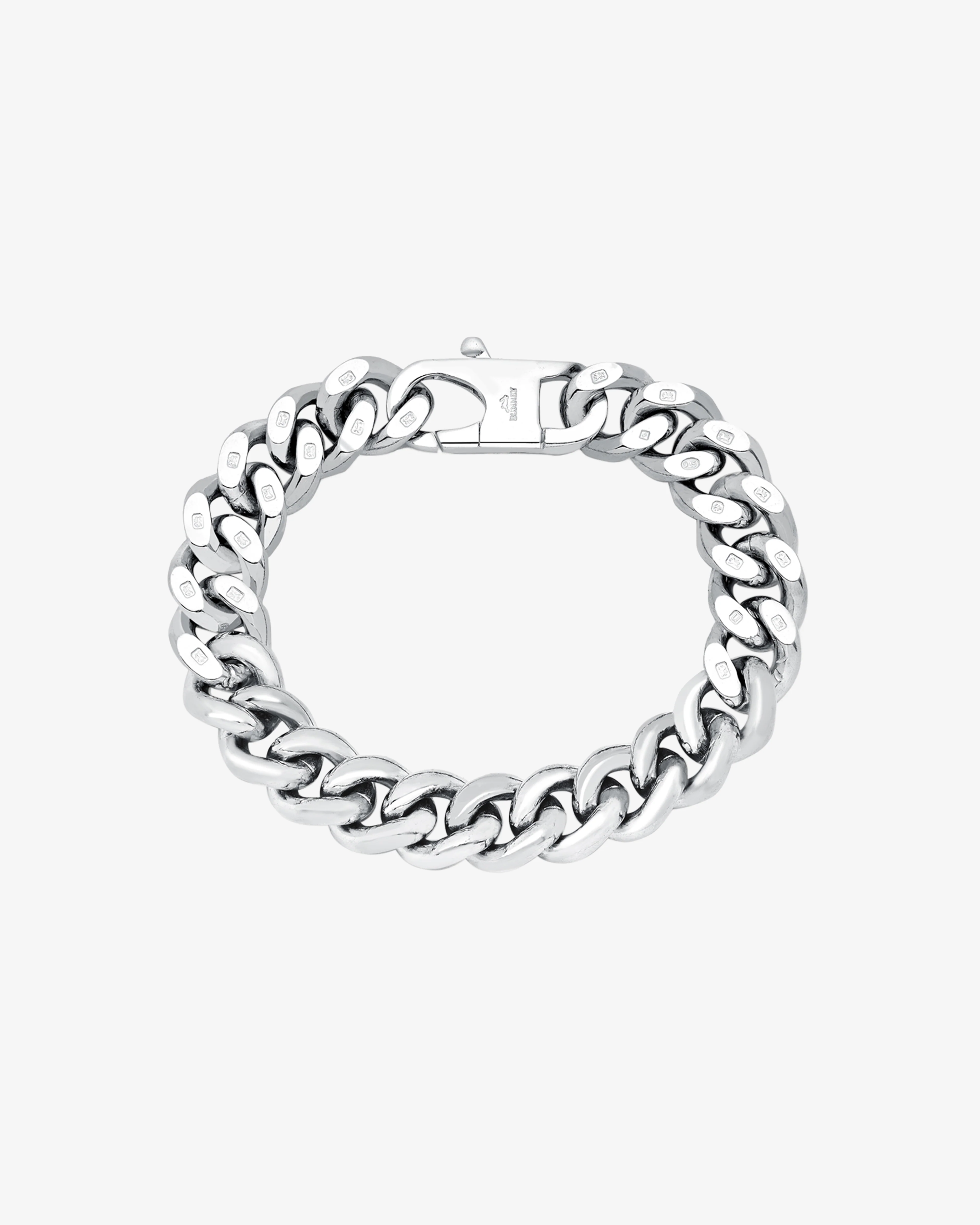 Bunney - Men's Curb Change Bracelet Thick - (Silver)