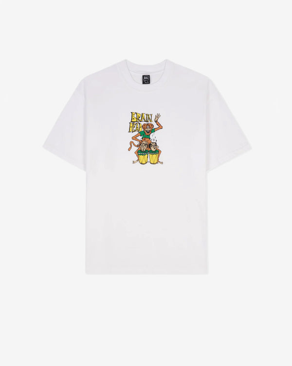 Brain Dead - Men
s Bongo Brain Tee - (White)