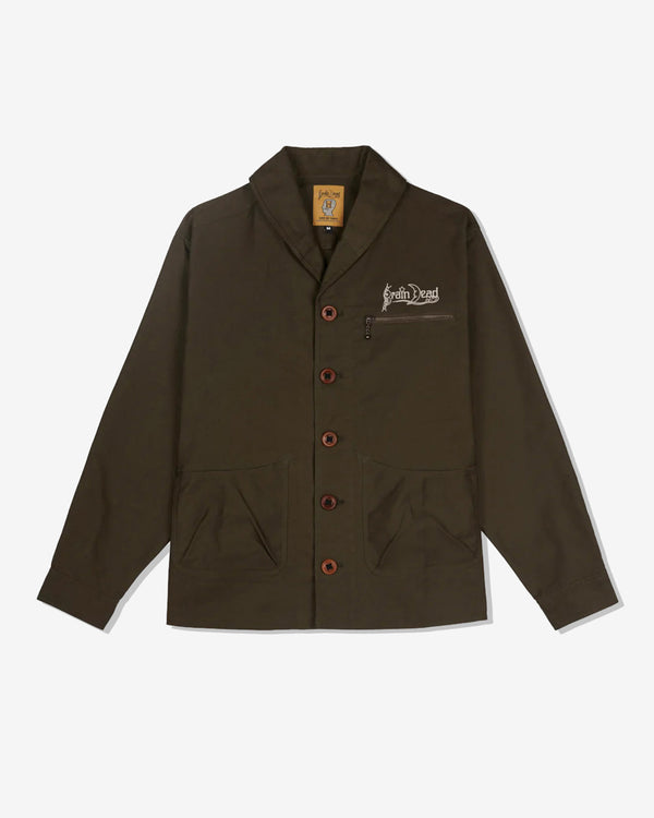 Brain Dead - Men
s Shawl Collar Work Jacket - (Mallard)