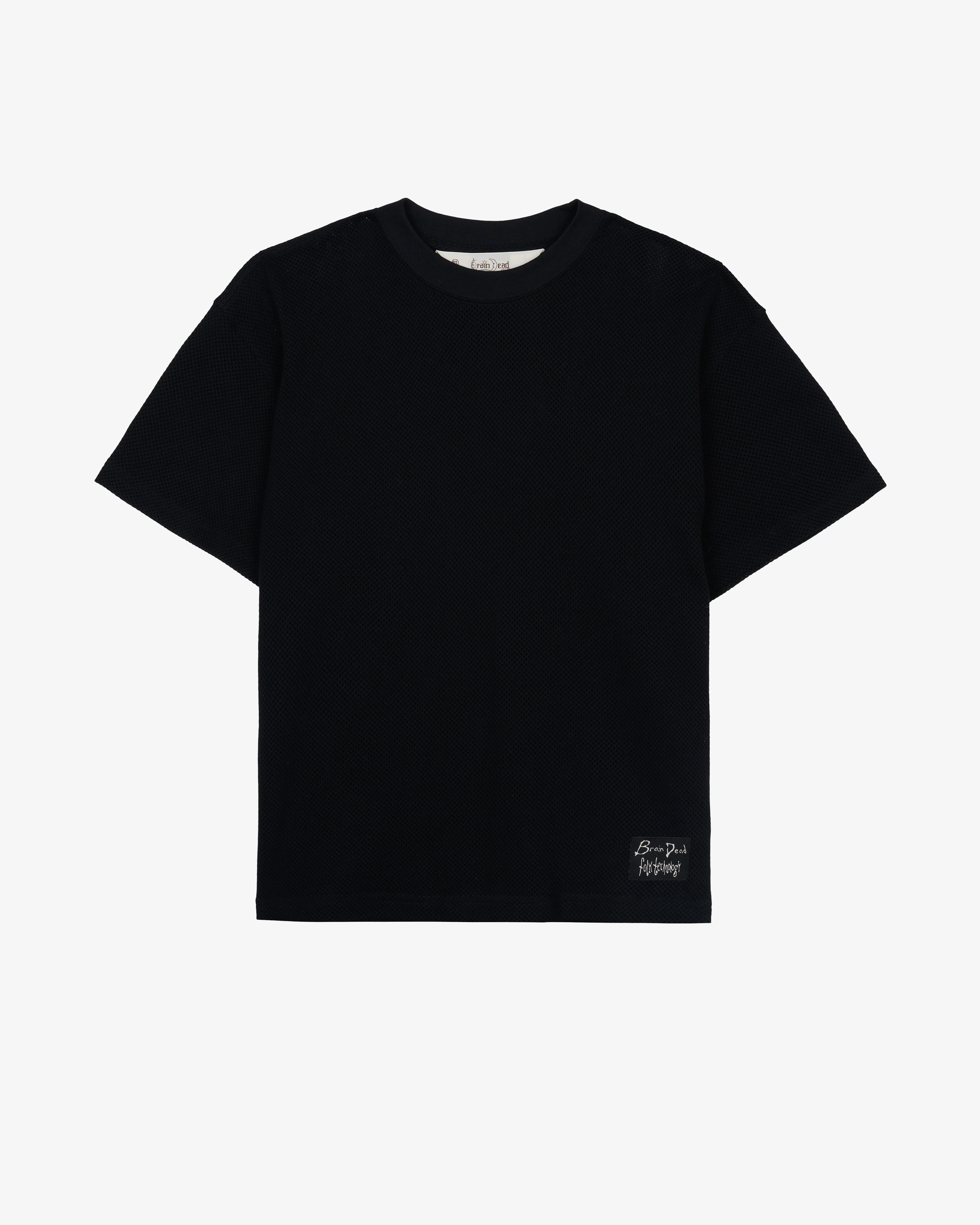 Brain Dead - Men's Folk Technology Mesh T-shirt - (Black)