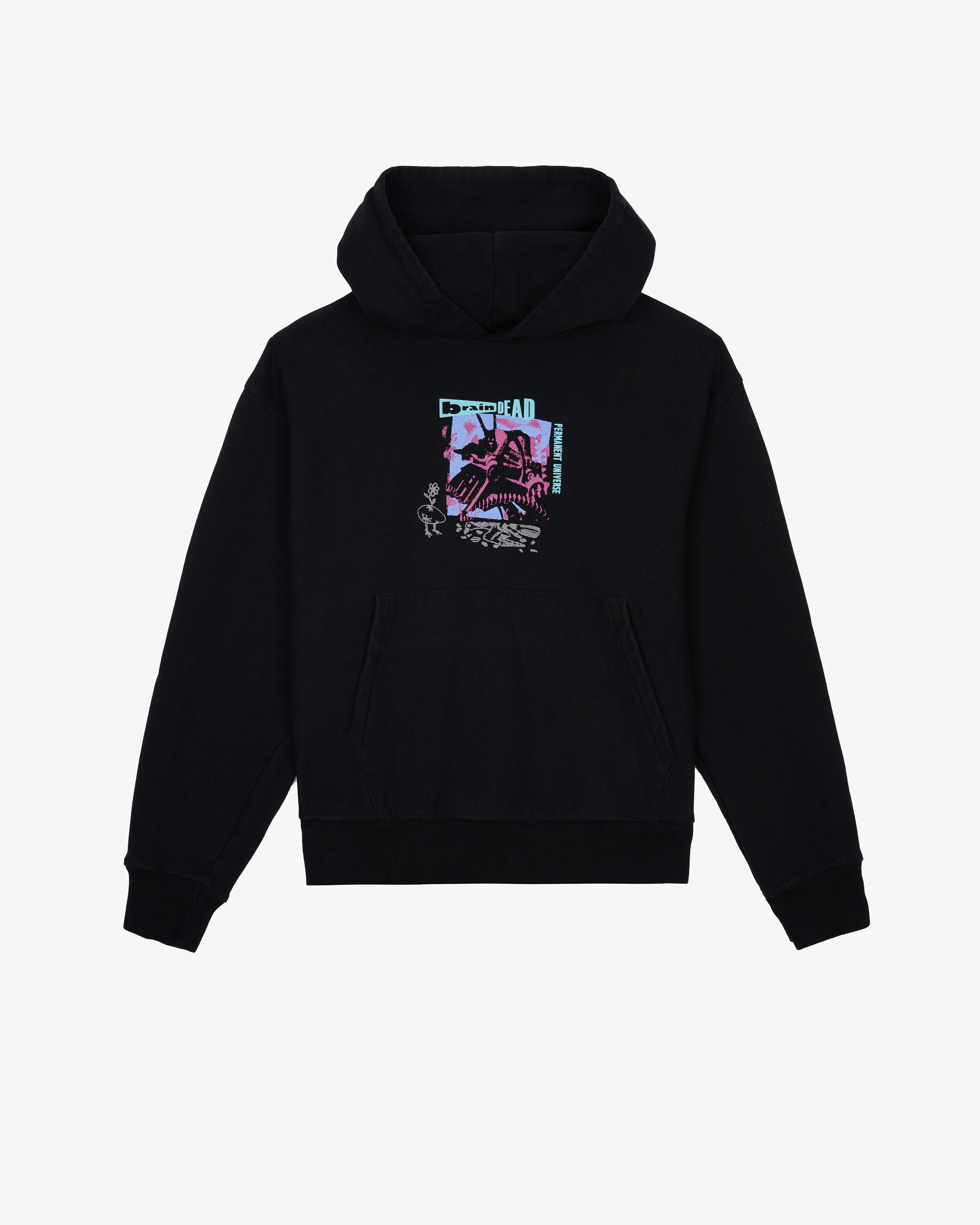 Brain Dead - Men's Permanent Universe Hoodie - (Black)