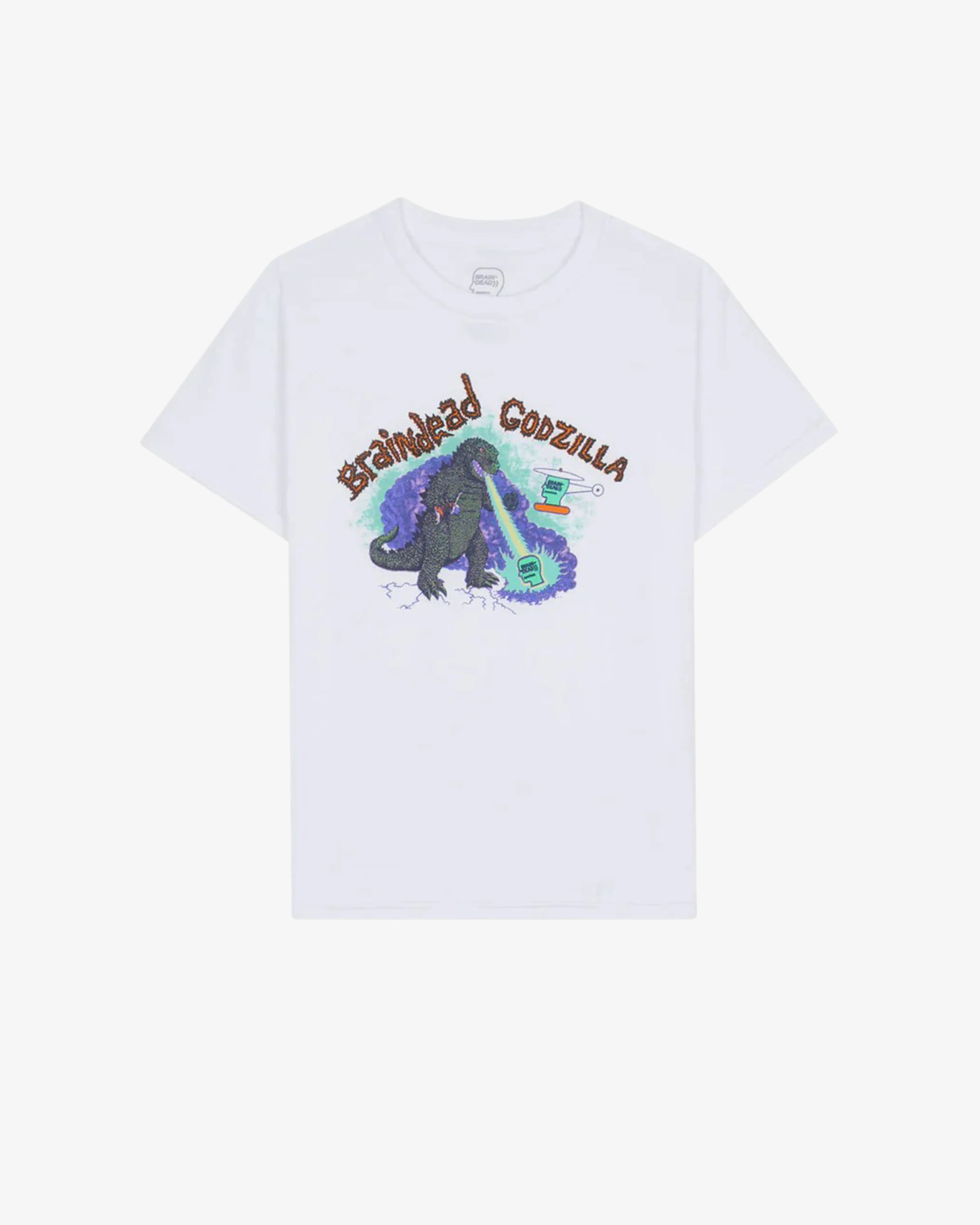 Brain Dead - Godzilla Kids Maquette T-Shirt - (White) view 1, Click to Zoom in