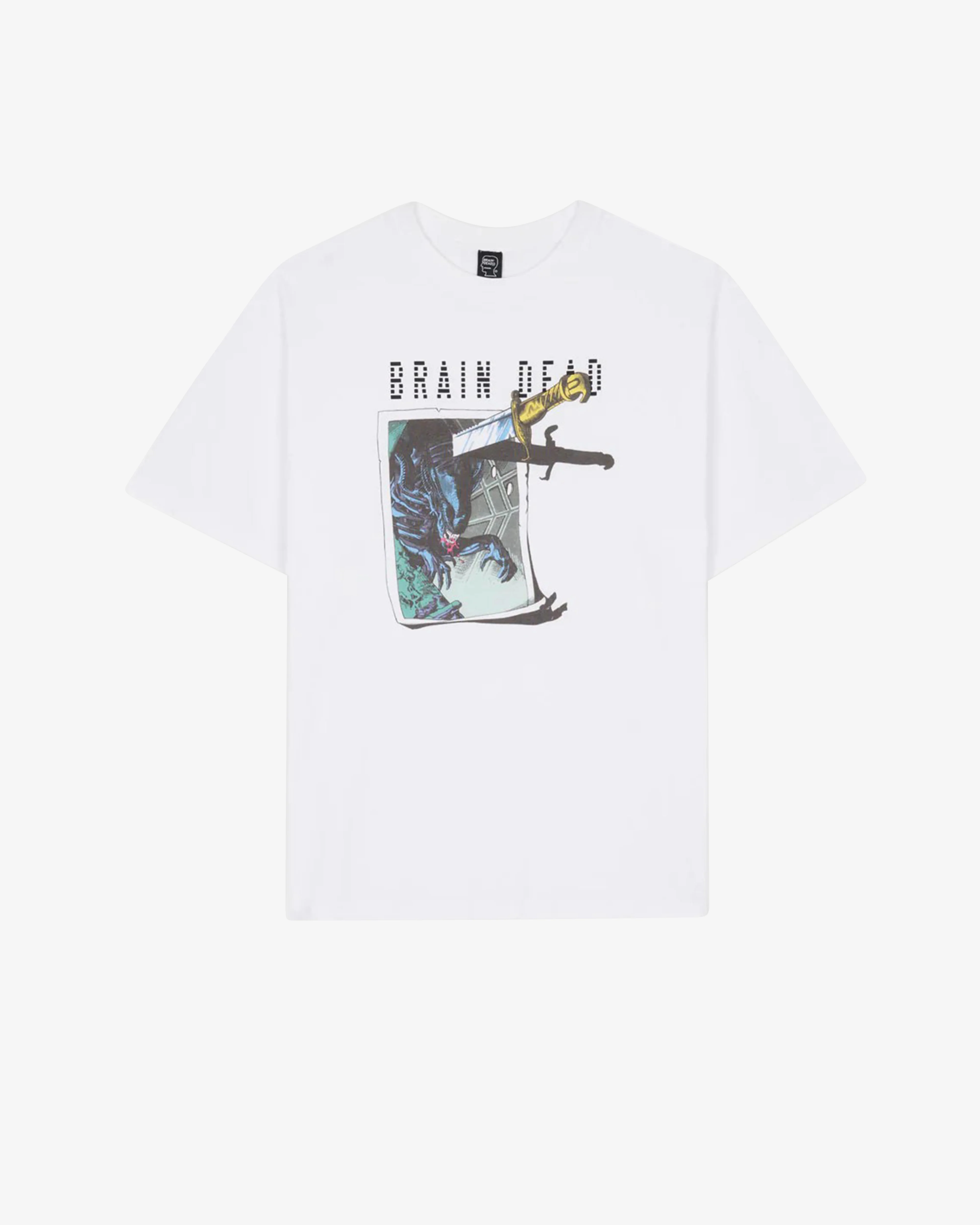 Brain Dead x Aliens - Men's Target Practice T-Shirt - (White) view 1, Click to Zoom in