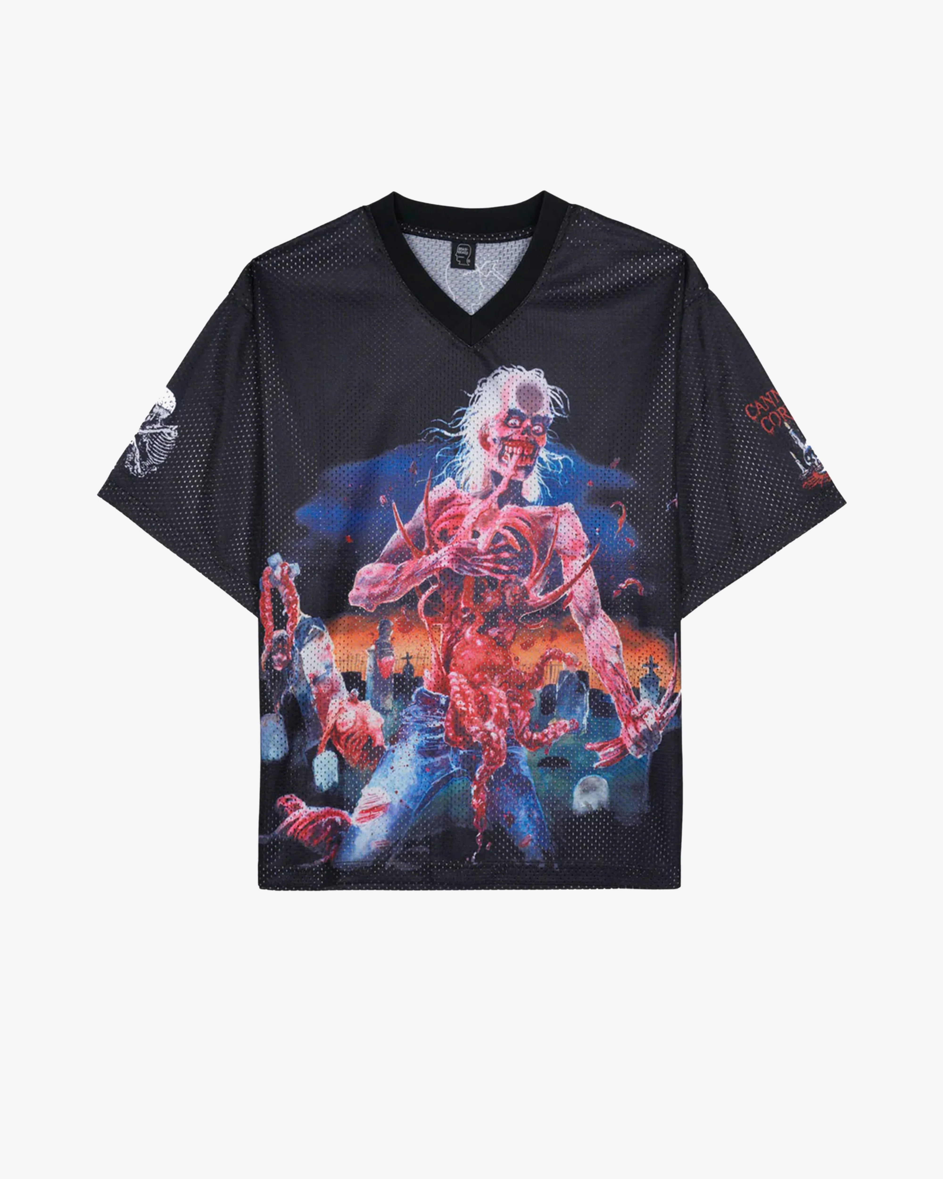 Brain Dead - Cannibal Corpse Men's Football Jersey - (Black) view 1, Click to Zoom in