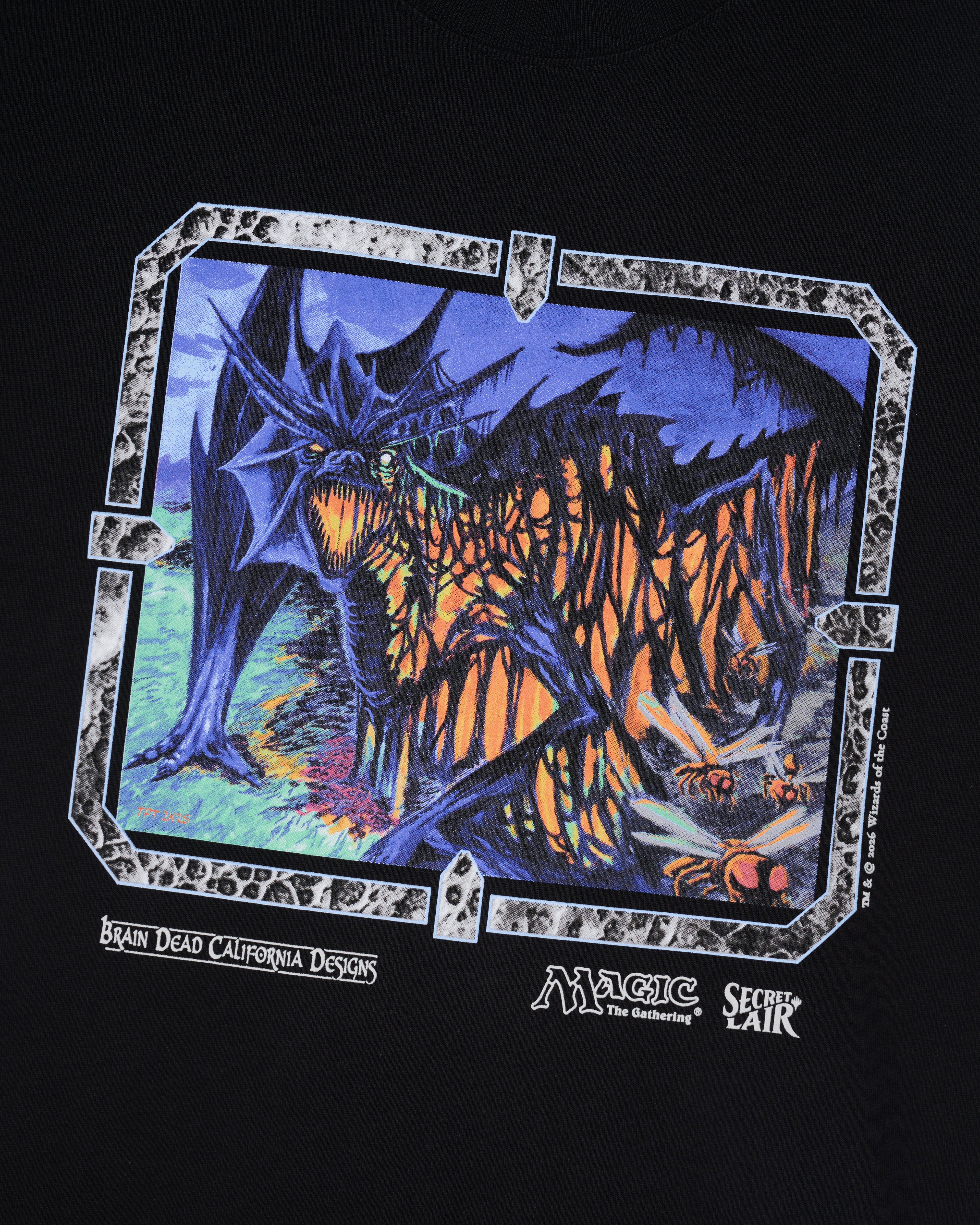 Brain Dead - Men's Magic: The Gathering Secret Lair Feast Tee - (Black) view 3, Click to Zoom in