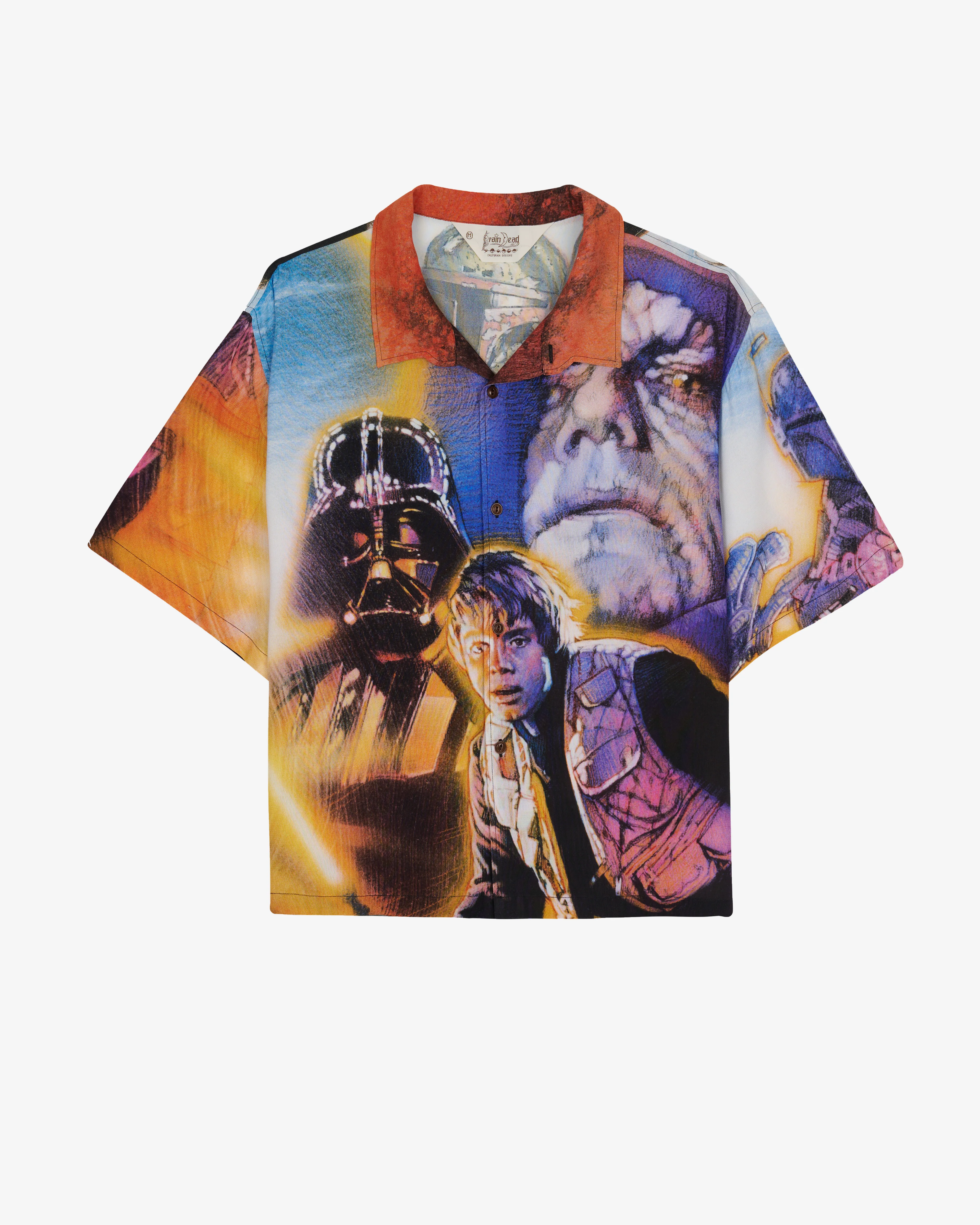 Brain Dead - Men's Star Wars Shadows of the Empire Rayon Shirt - (Multi)