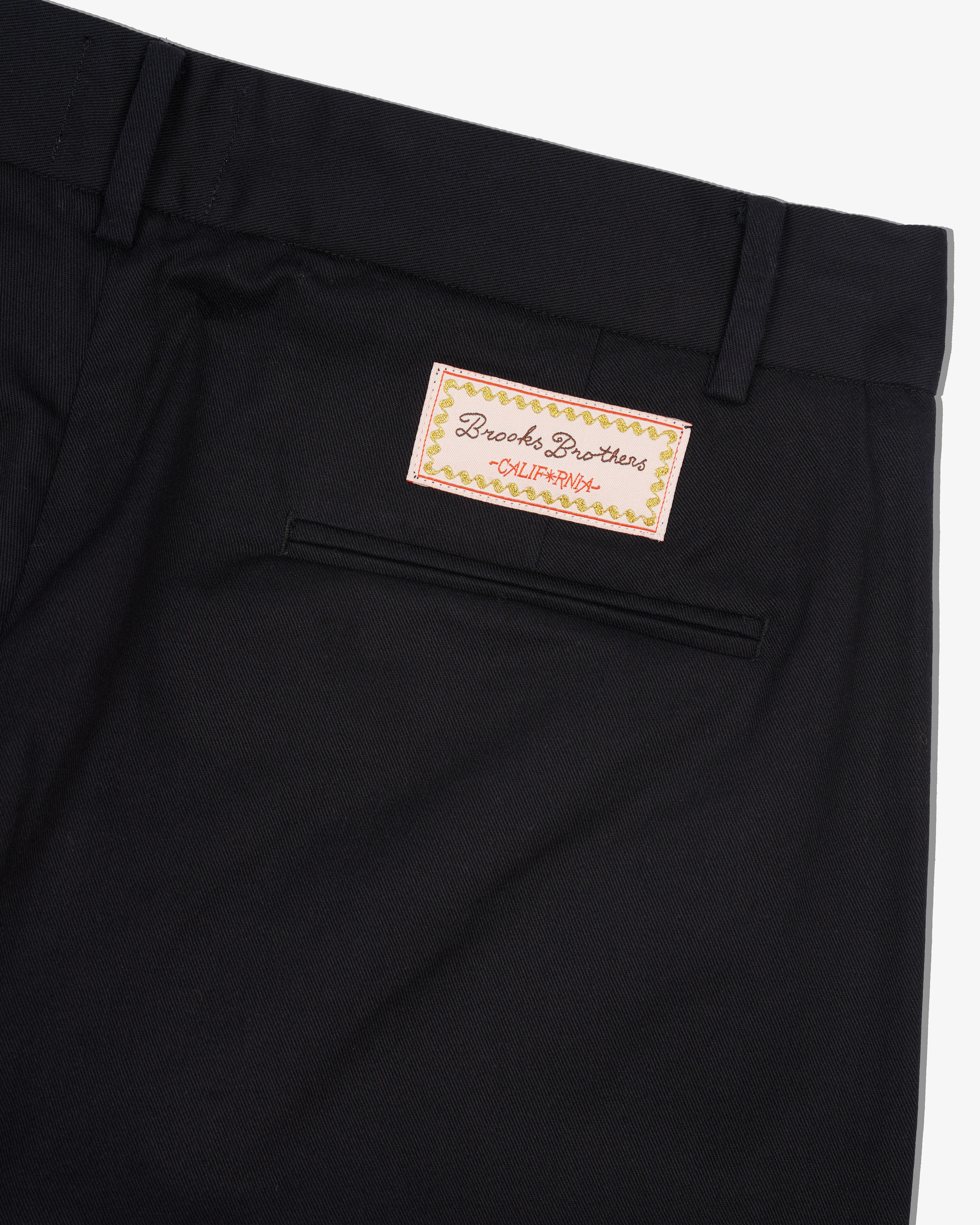 Brain Dead - Brooks Brothers Men's California Pleated Chino Trousers - (Black)