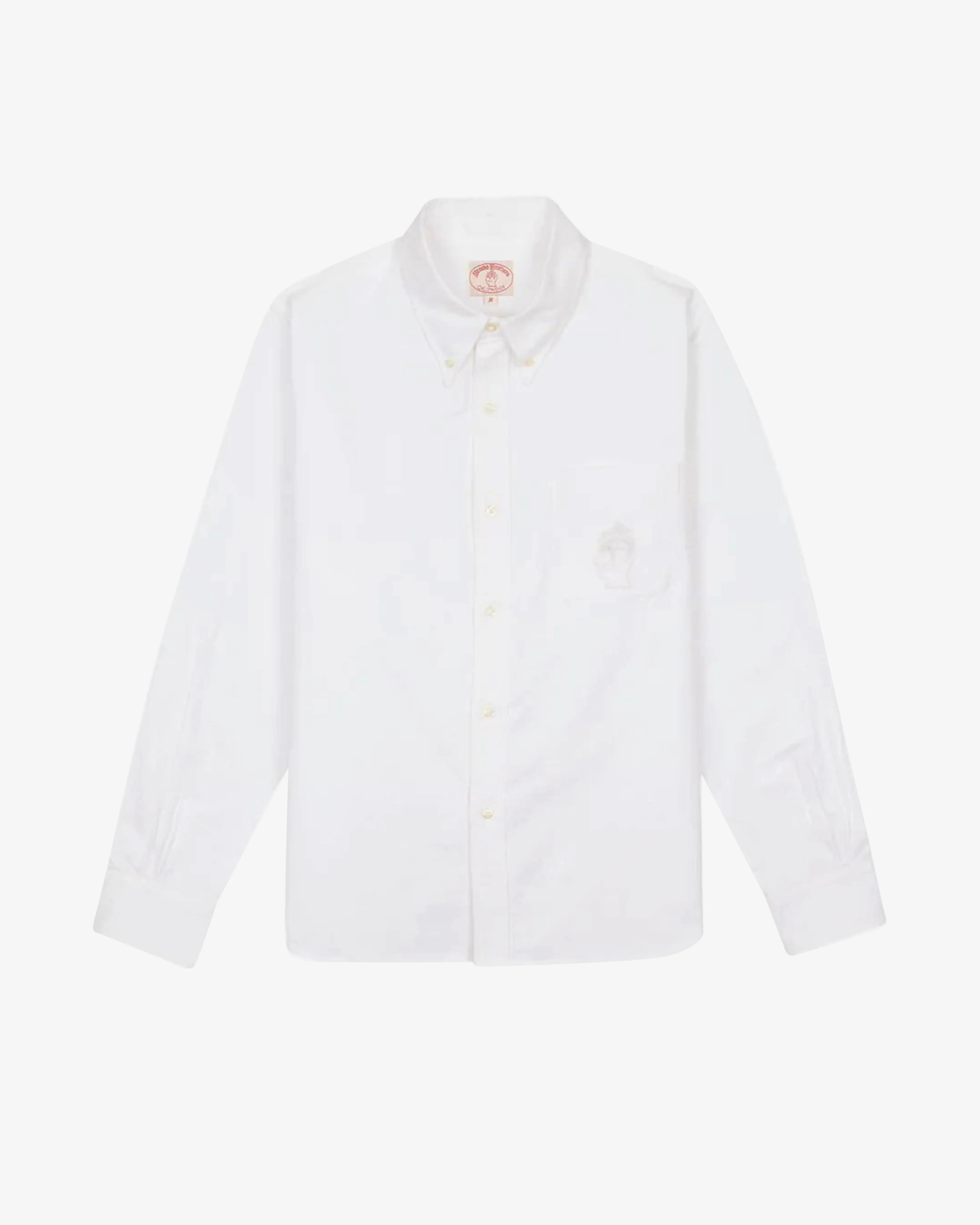 Brain Dead - Brooks Brothers Men's California Selvedge Oxford Button Up - (White) view 1, Click to Zoom in