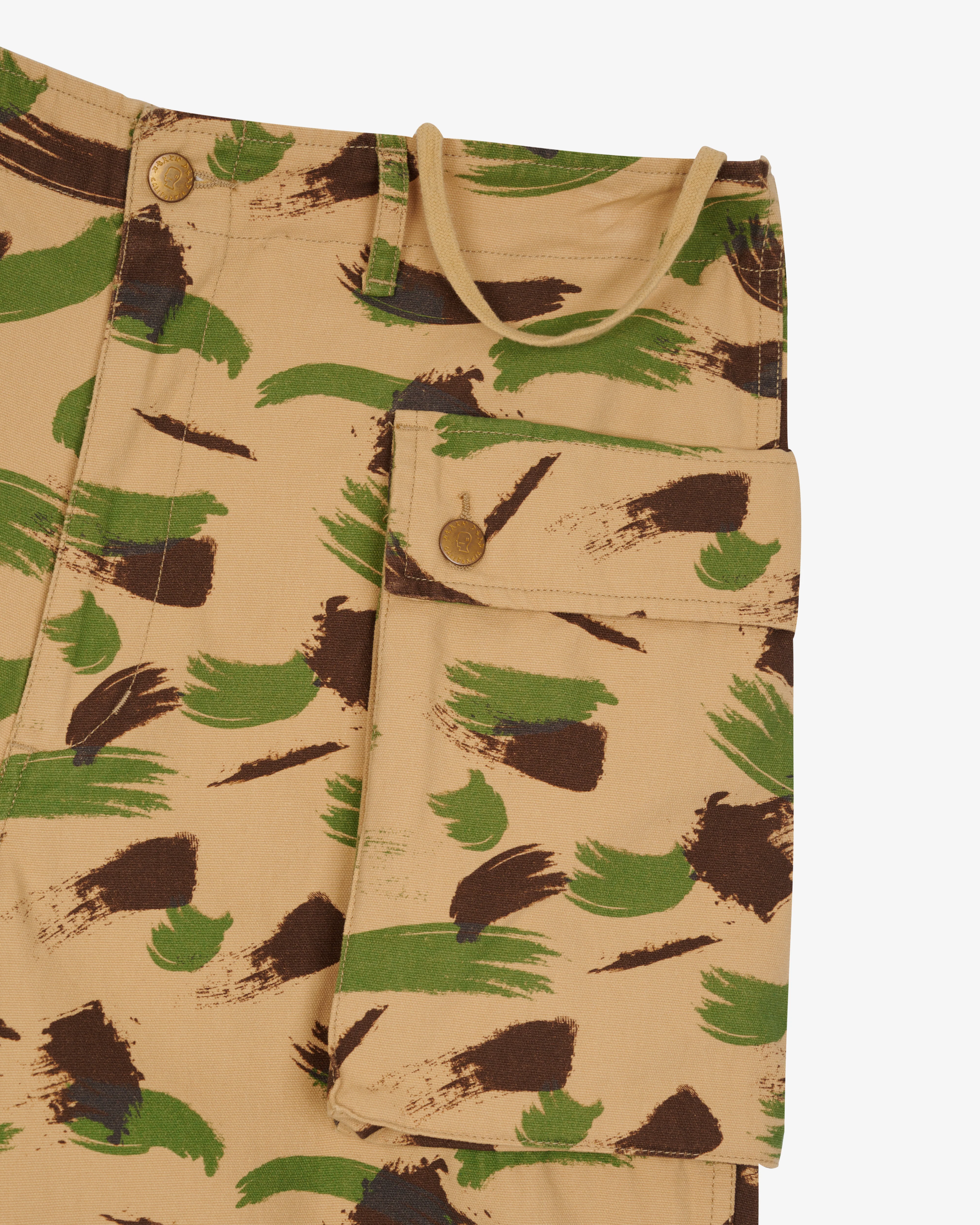 Brain Dead - Men's Canvas Overpant - (Brushstroke Camo) view 3, Click to Zoom in