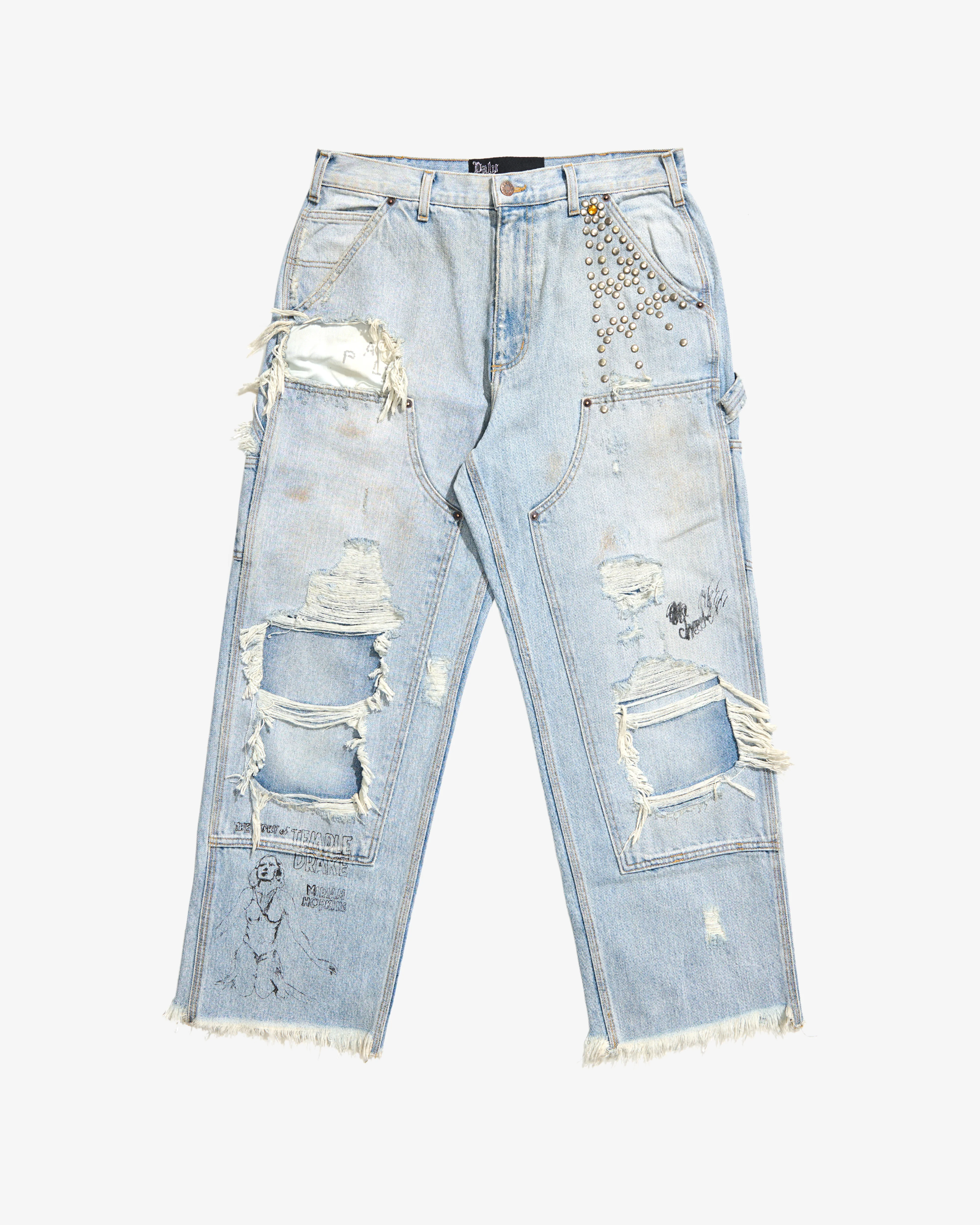 Paly - Men's Busted Double Knee Jean - (Denim)