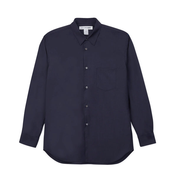 CDG Shirt Forever Classic - Wool Shirt - (Navy)