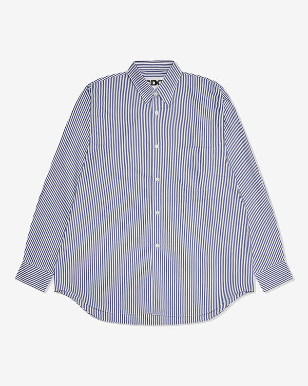 CDG - Logo Cotton Stripe Shirt - (Navy)