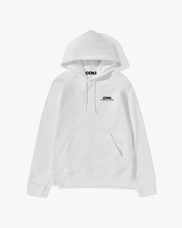 CDG - Logo Hooded Sweatshirt - (White)