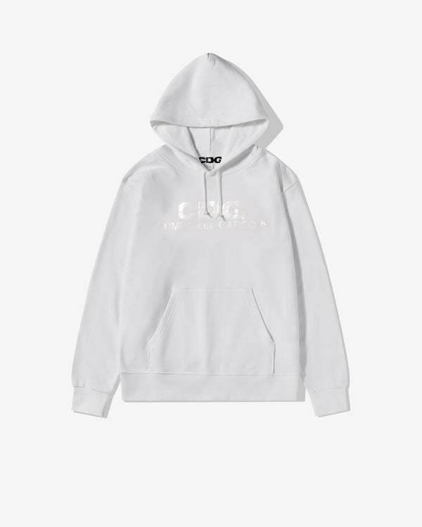 CDG - Monochrome Logo Hoodie - (White)