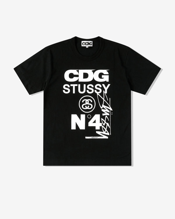 CDG - Stüssy Men
s T-Shirt - (Black)