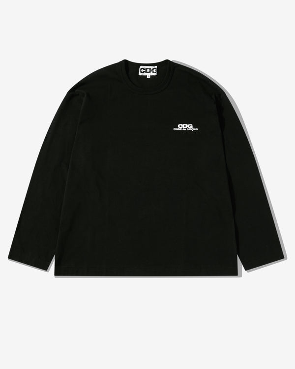 CDG - Small Logo Longsleeve T-Shirt - (Black)