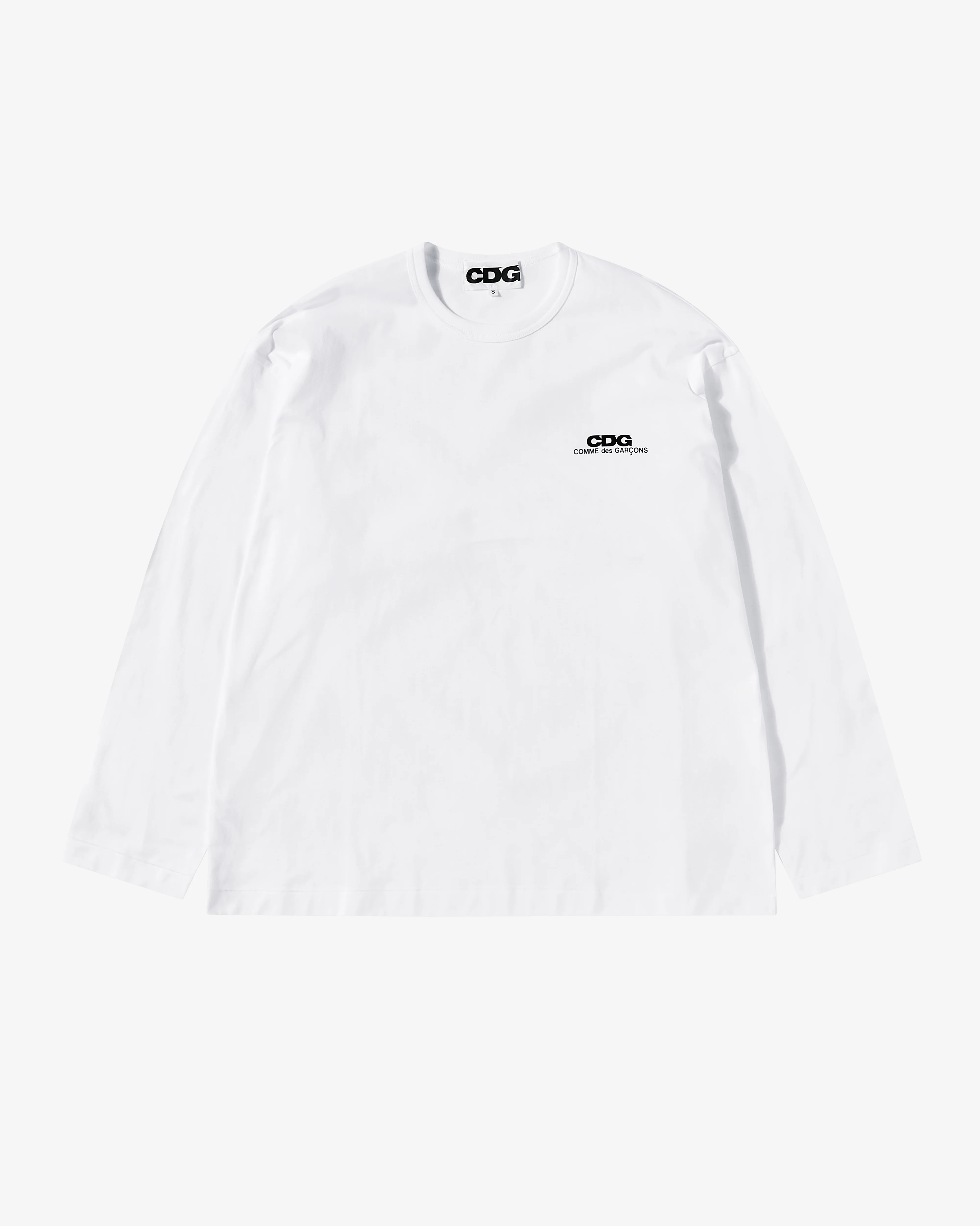 CDG - Small Logo Longsleeve T-Shirt - (White)