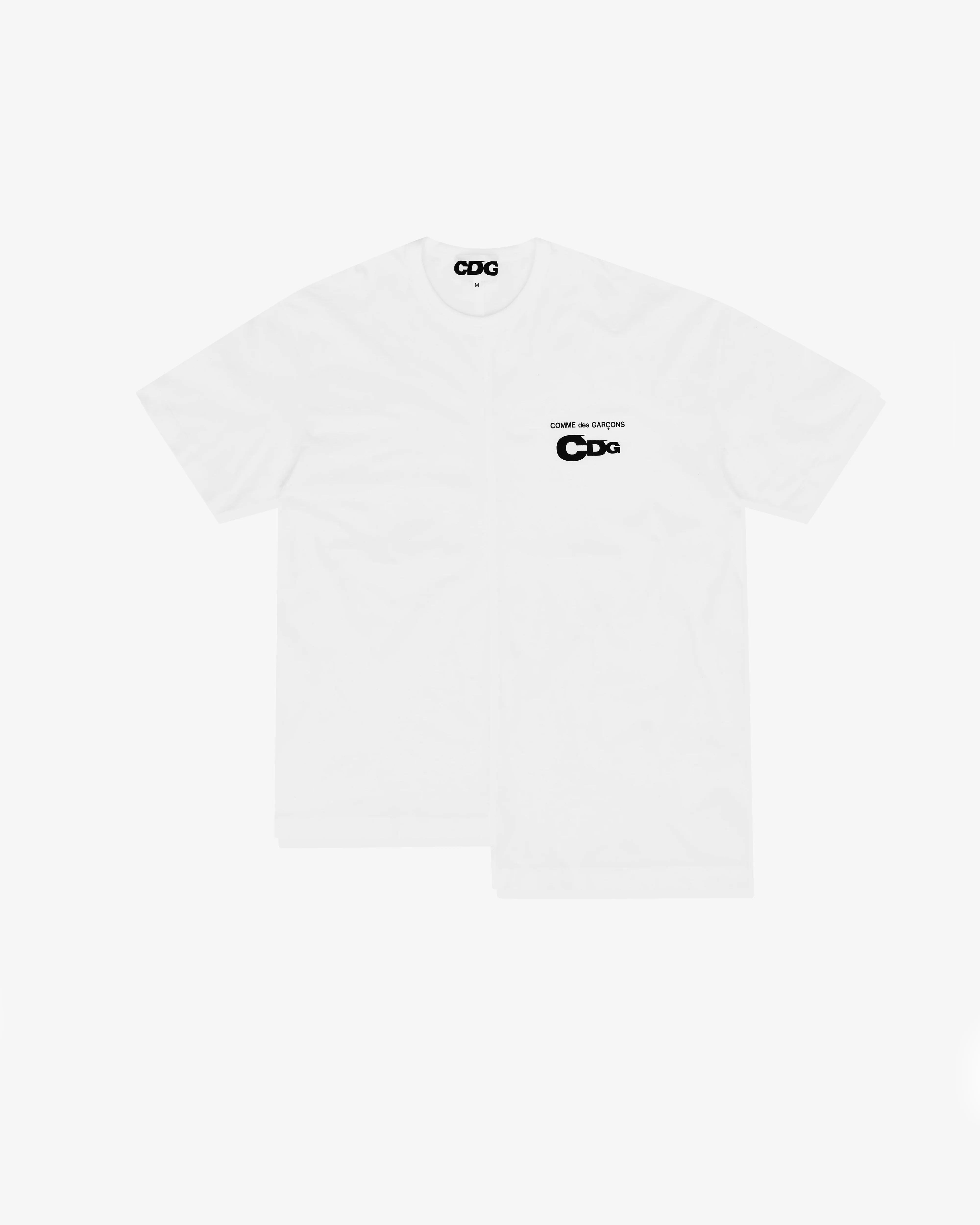 CDG - Men's Asymmetric Split T-Shirt - (White)