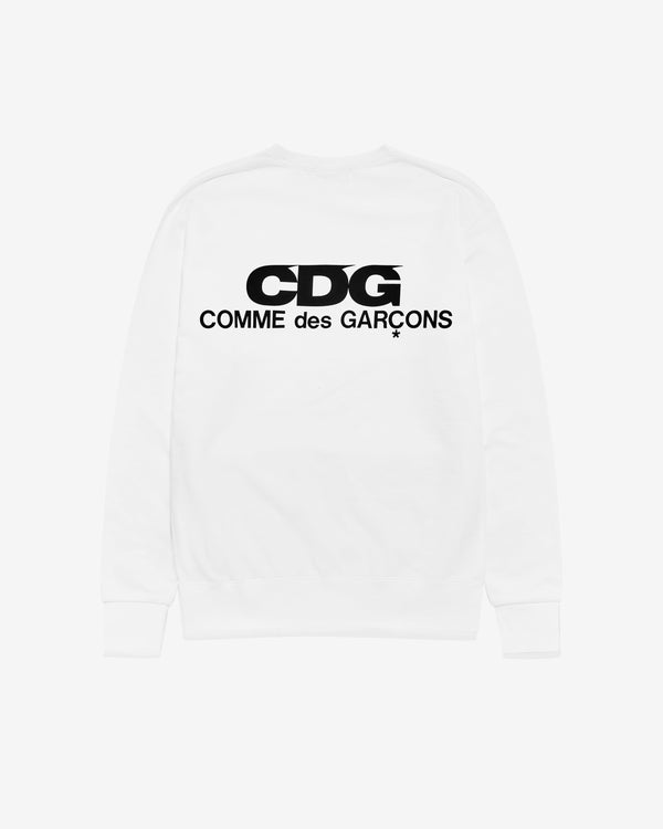 CDG - Logo Crew Neck Sweatshirt - (White)