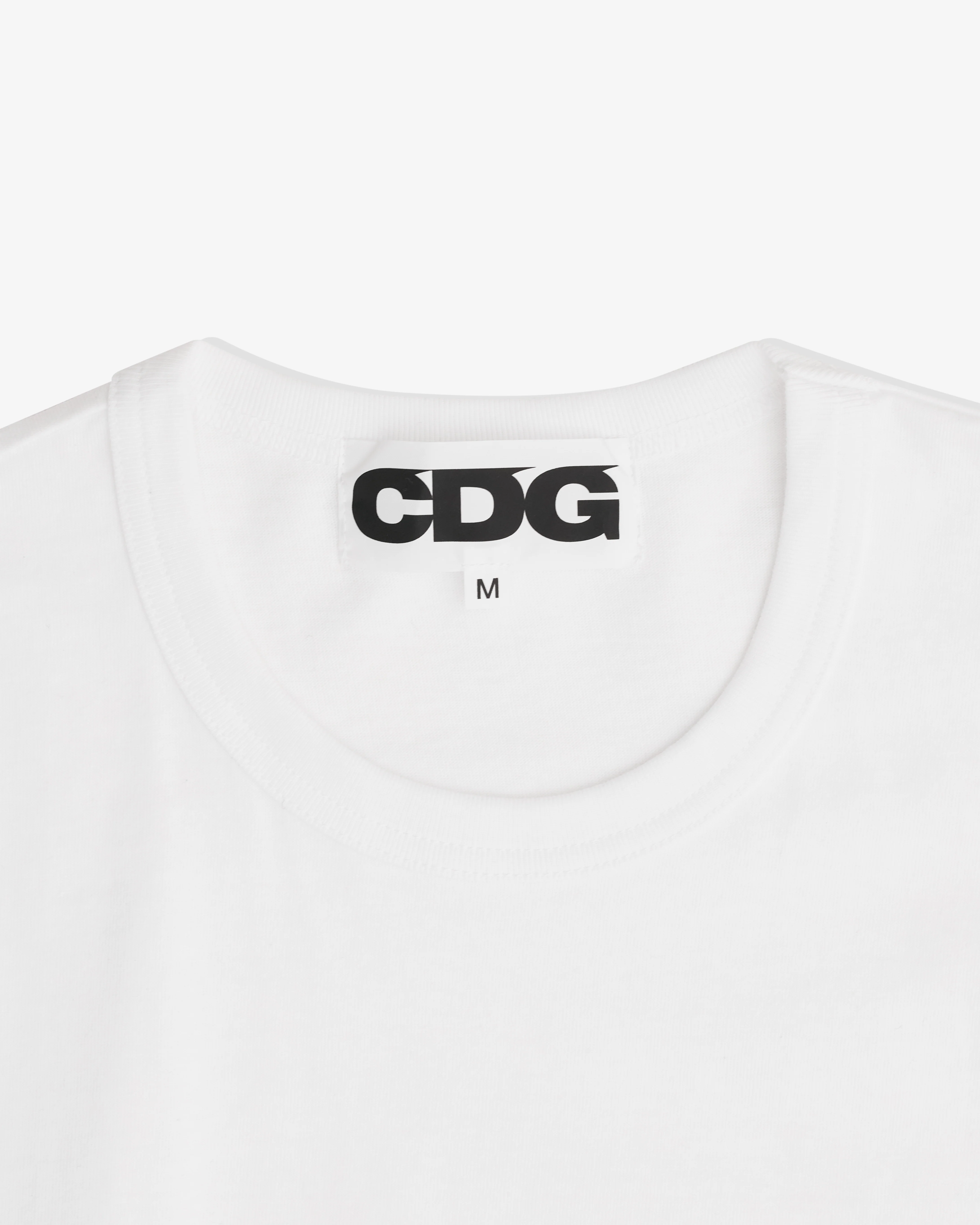 CDG - CDG Logo Long Sleeve T-Shirt - (White)