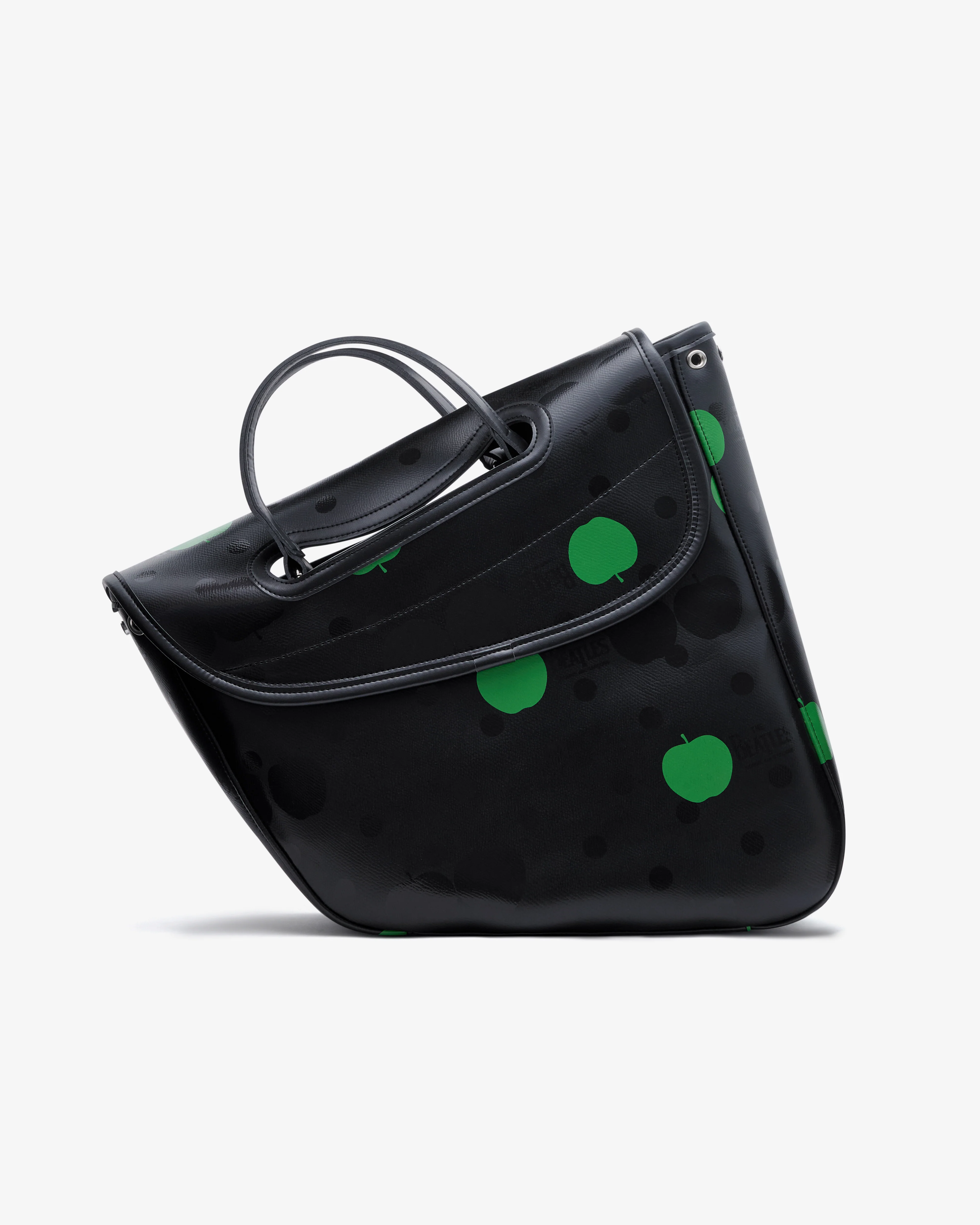 CDG Beatles - Small Apple & Polka Dot Bag - (Black)