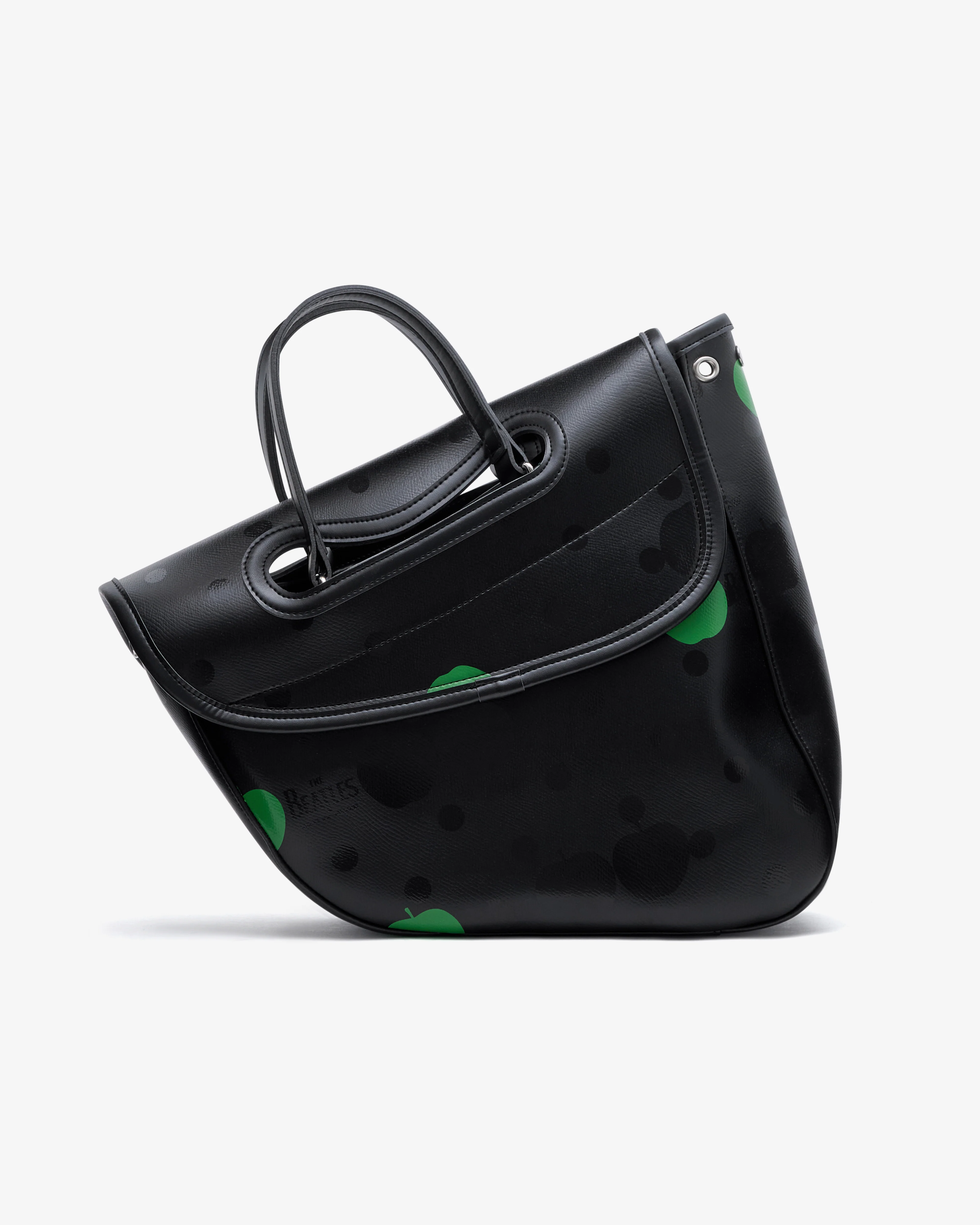 CDG Beatles - Medium Apple & Polka Dot Bag - (Black)