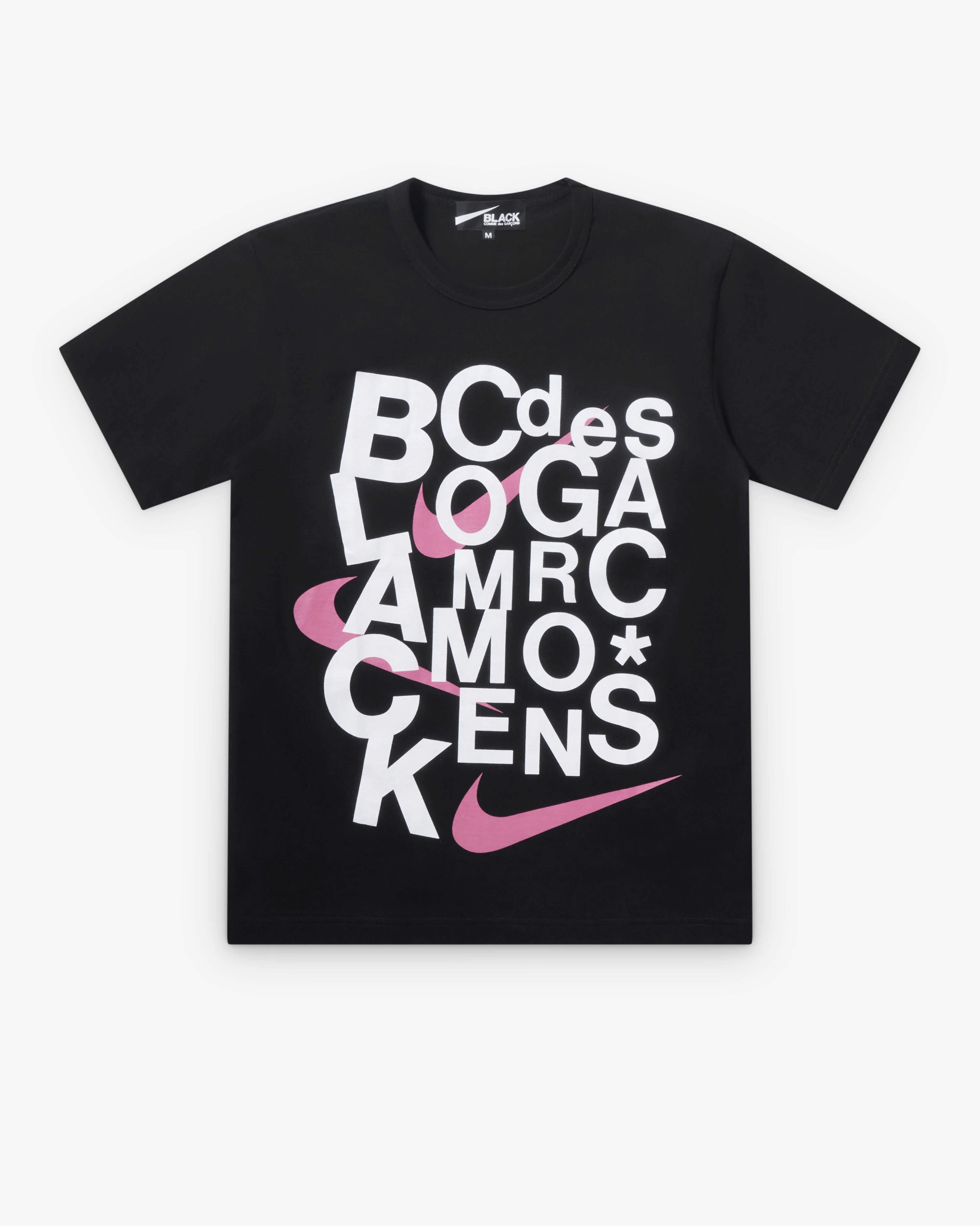 Black Comme des Garçons - Nike Stacked Logo T-Shirt - (Black)