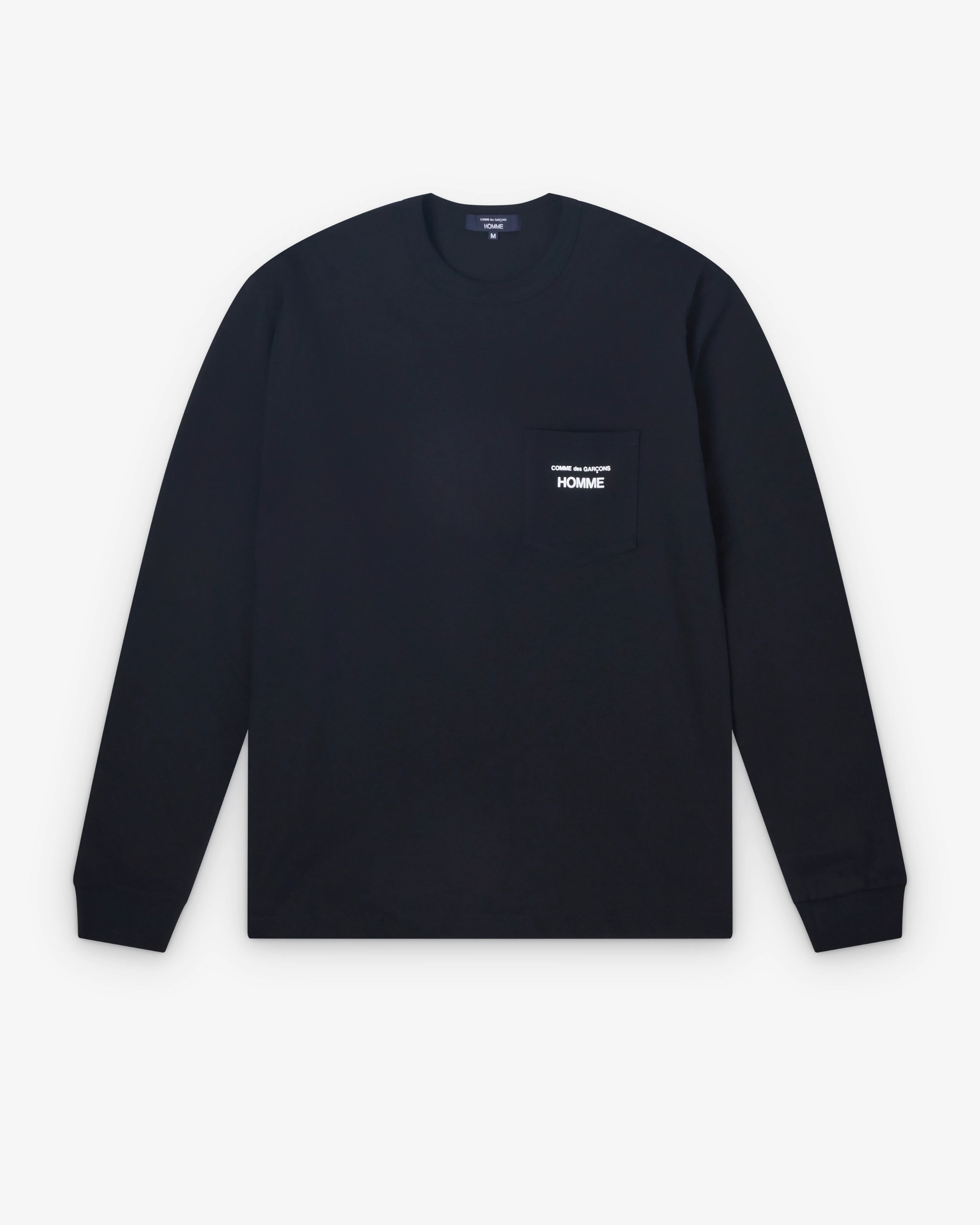 CDG Homme - Men's Long Sleeve Logo T-Shirt - (Black)