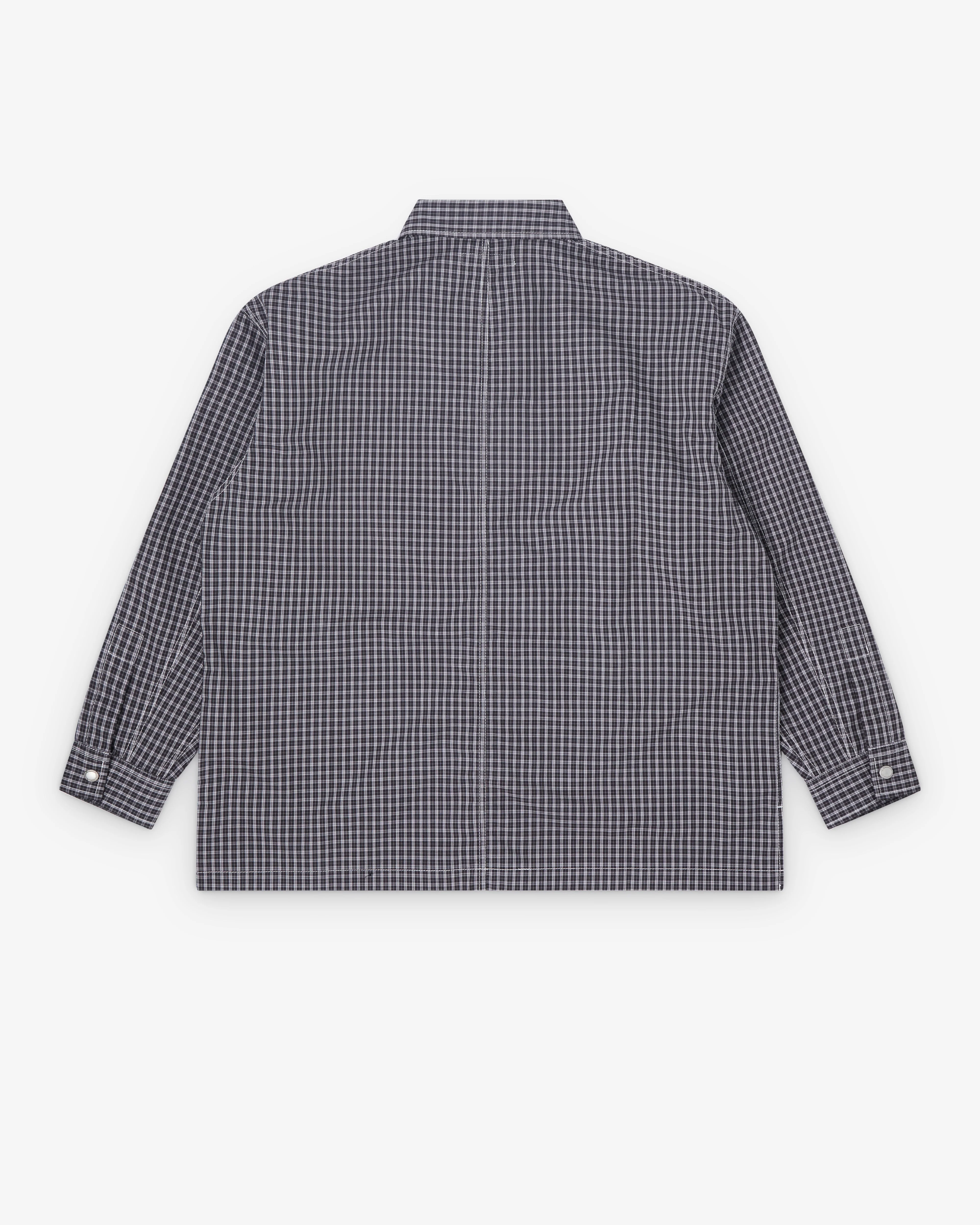 CDG Homme - Men's Check Utility Shirt - (Black/White/Charcoal)