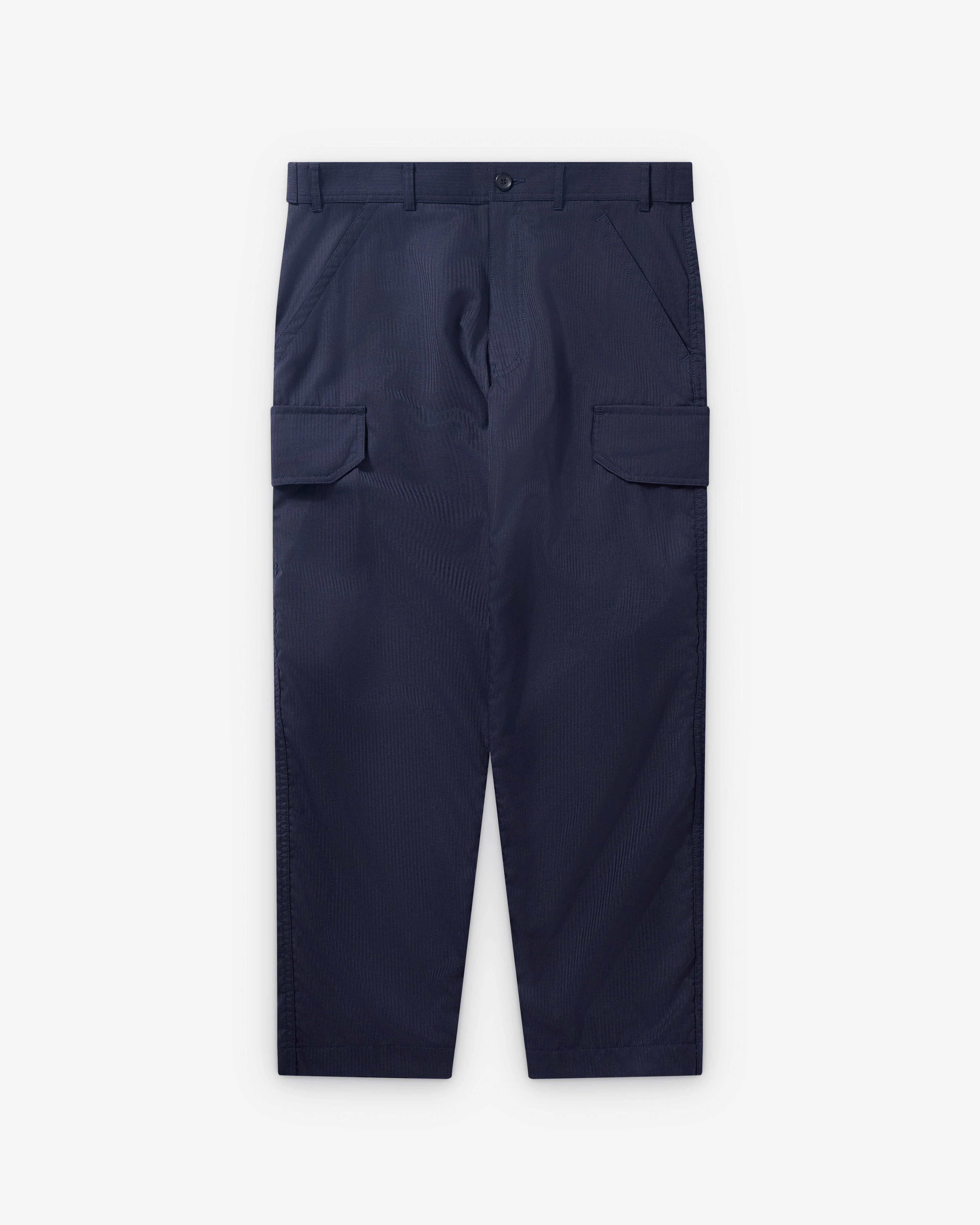CDG Shirt - Men's Herringbone Cargo Trousers - (Navy)