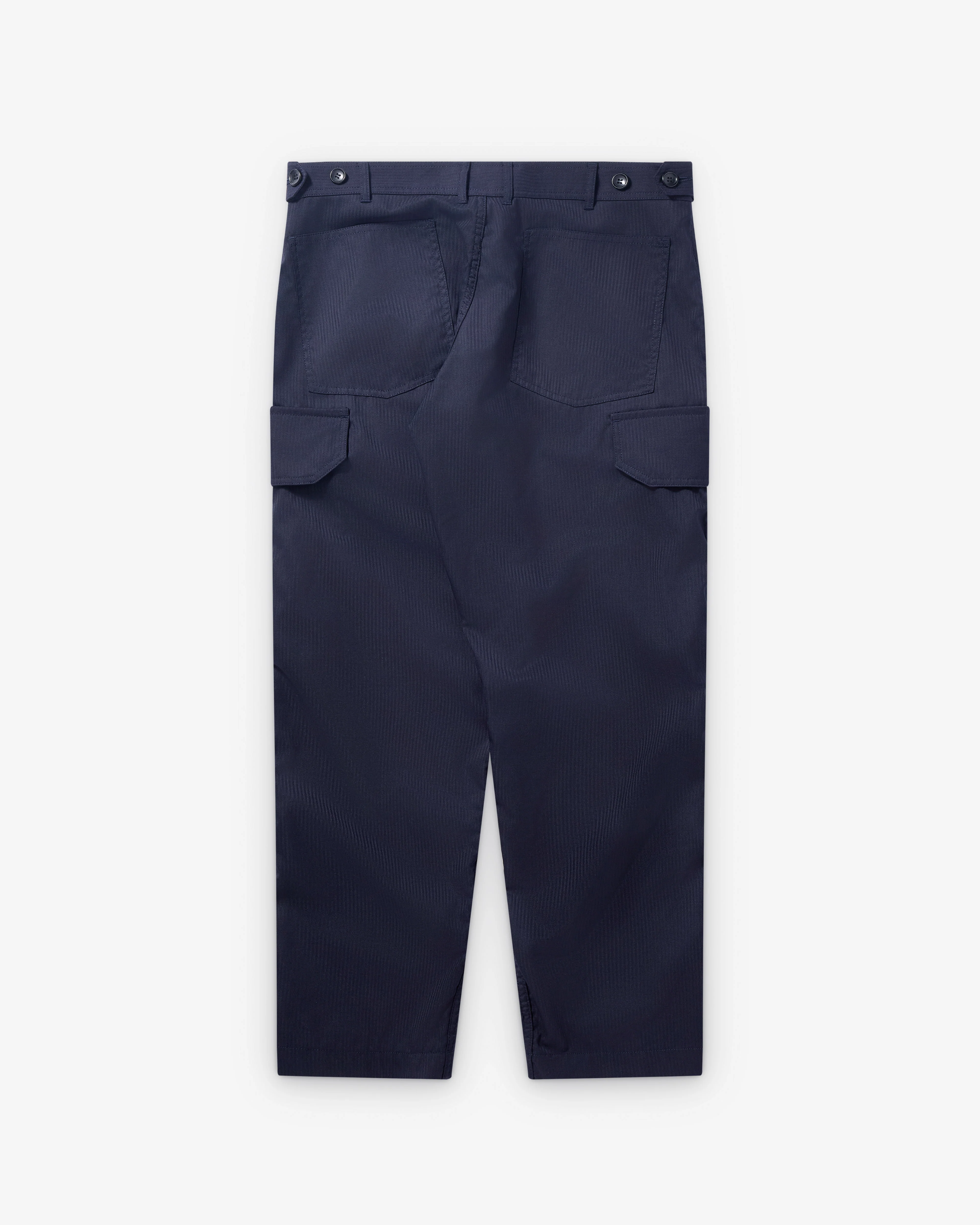 CDG Shirt - Men's Herringbone Cargo Trousers - (Navy)