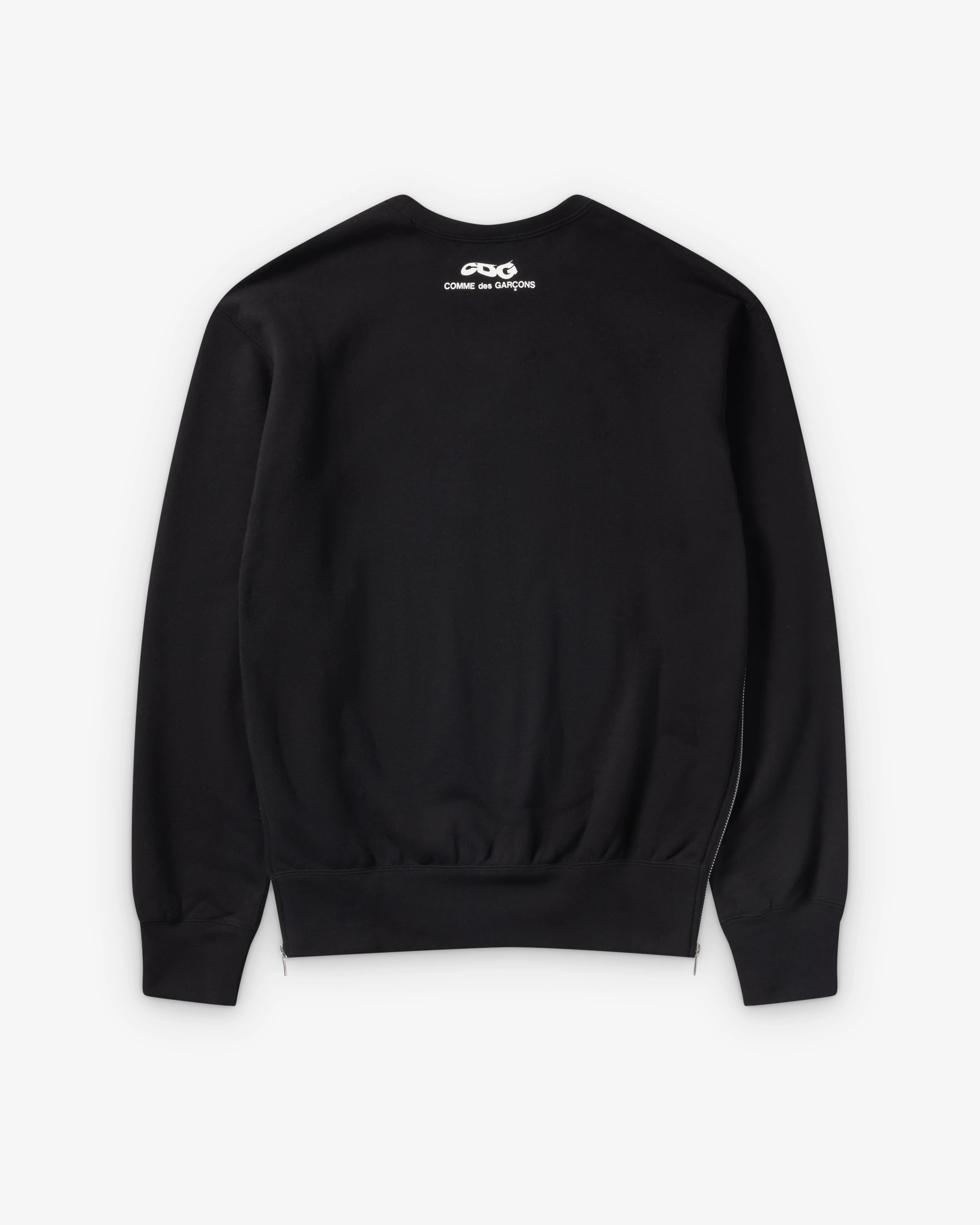 CDG - Crewneck Sweatshirt With Zip - (Black)
