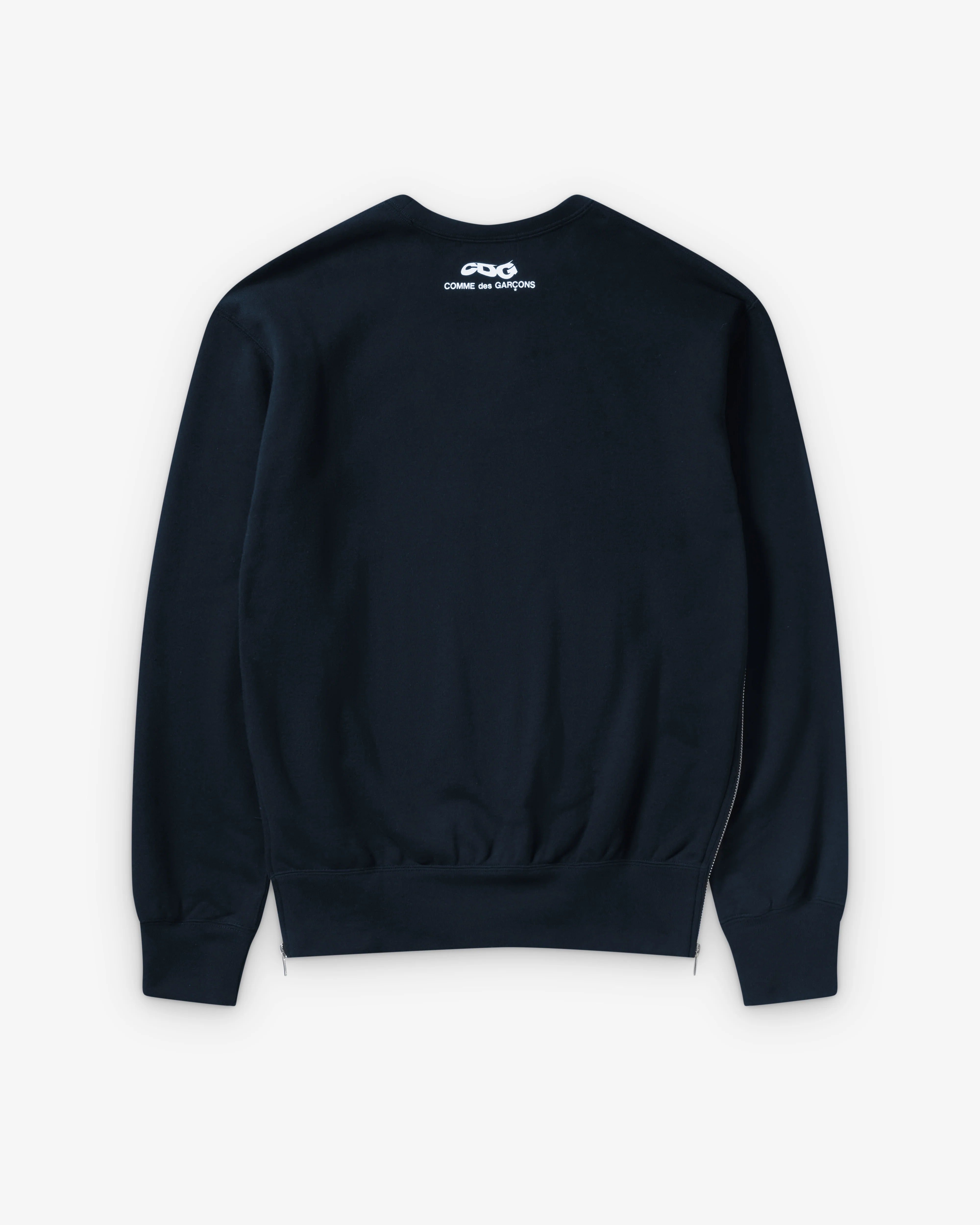 CDG - Crewneck Sweatshirt With Zip - (Navy)
