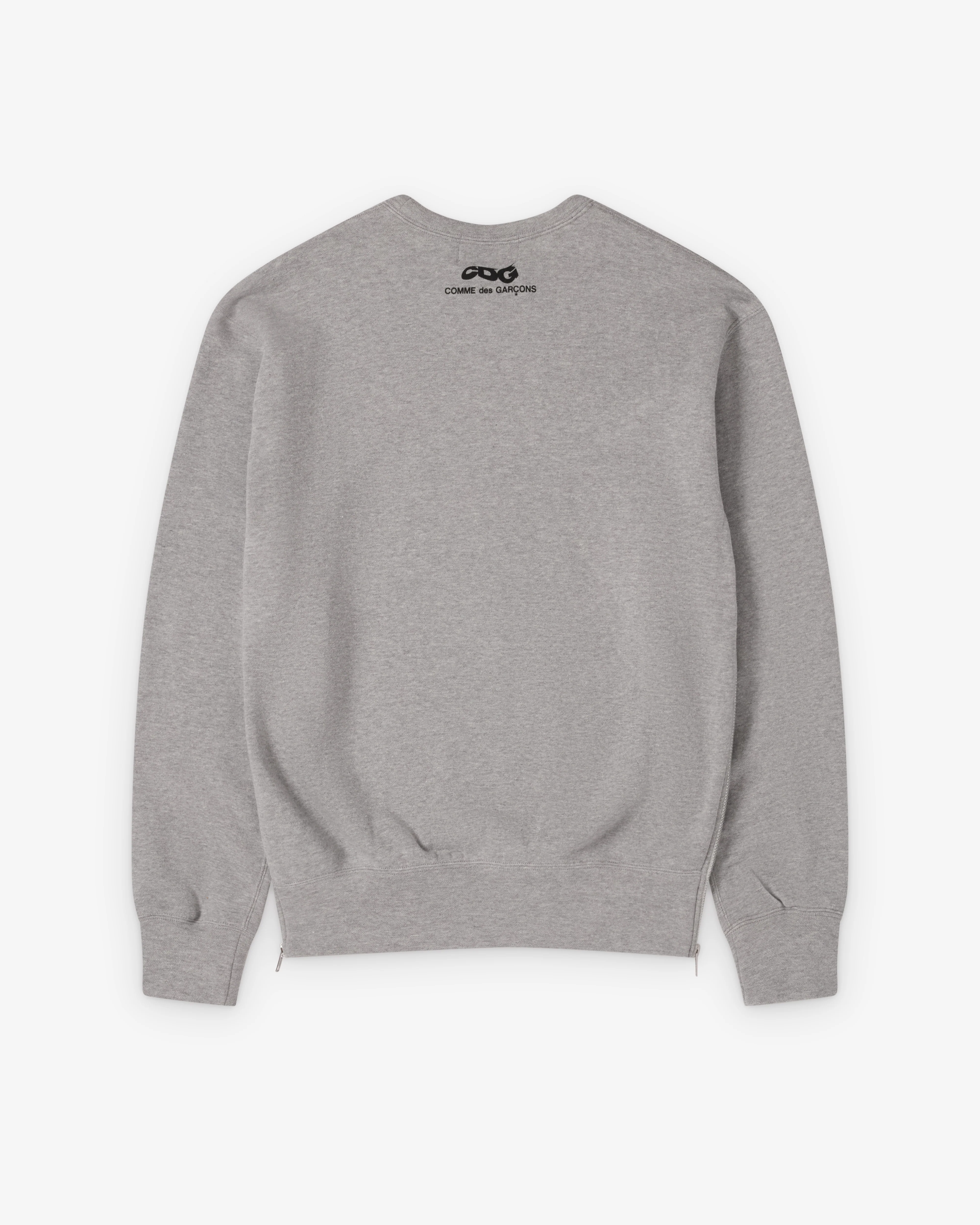 CDG - Crewneck Sweatshirt With Zip - (Top Grey)