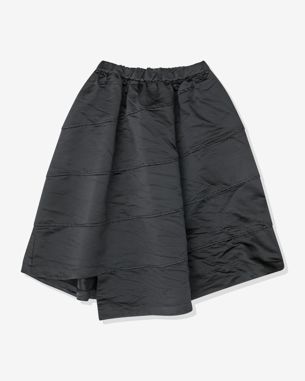 Black Comme des Garçons - Heavy Satin Skirt - (Black)