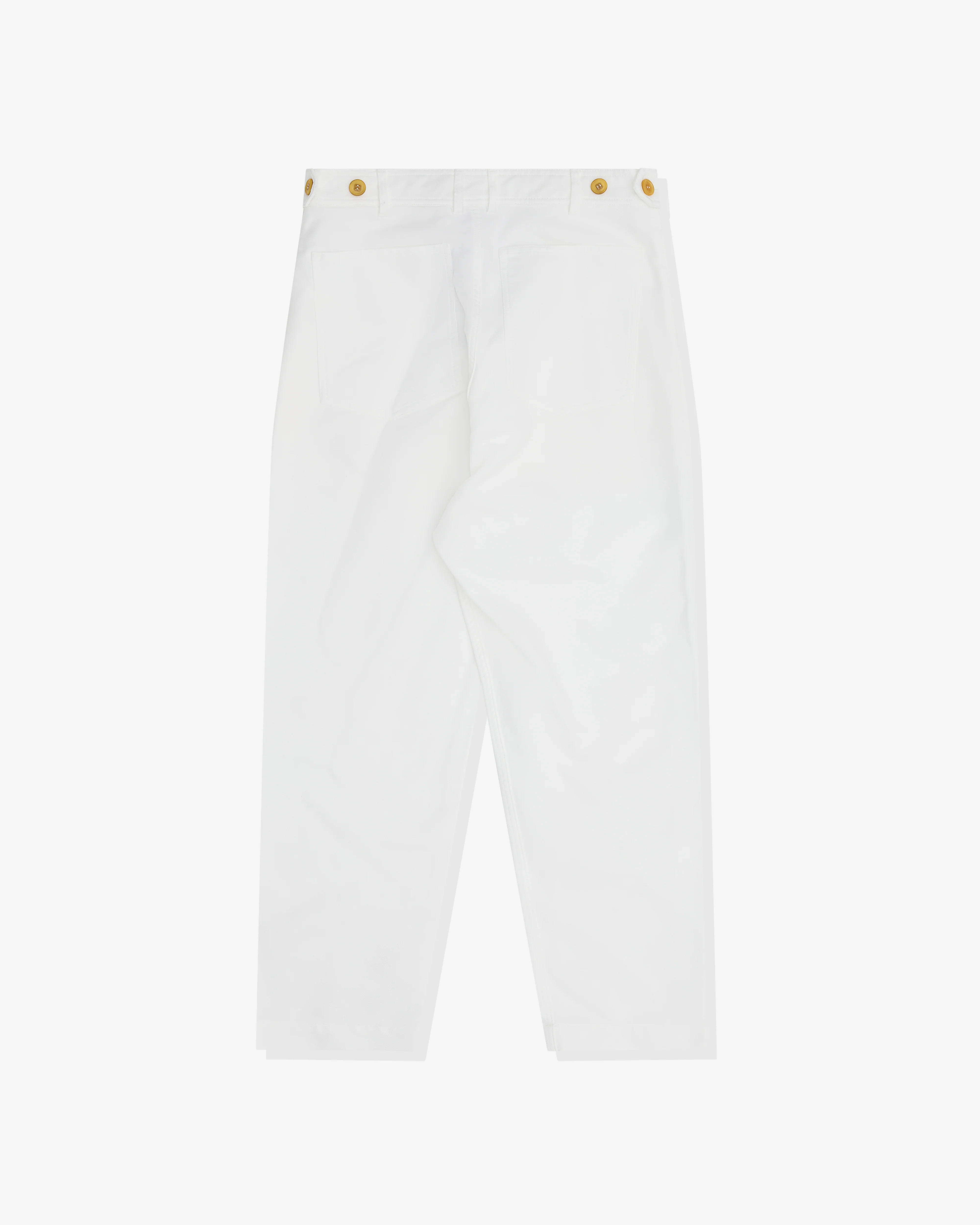 Black Comme des Garçons - Tapered Leg Trouser - (White)