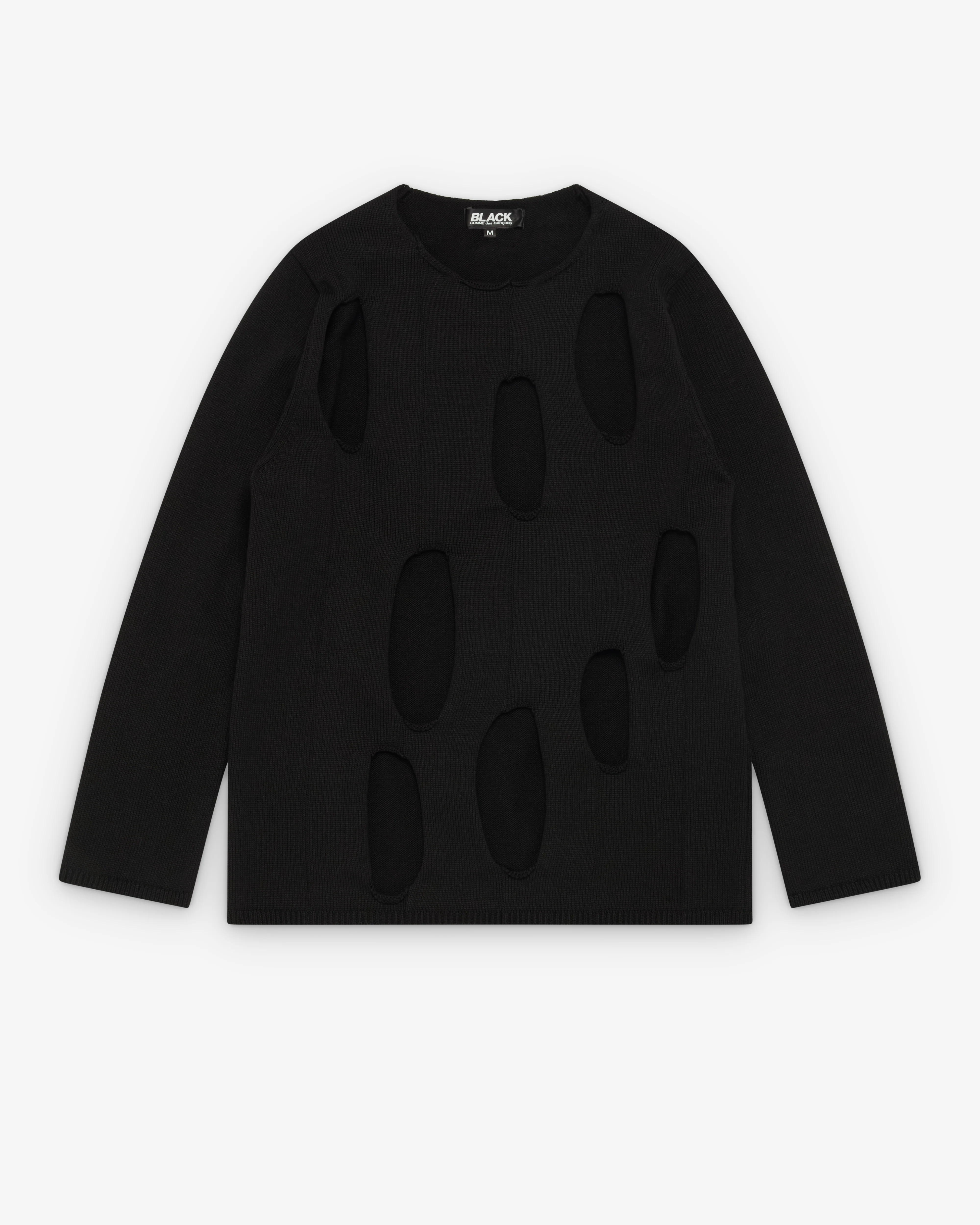 Black Comme des Garçons - Cut Out Sweater - (Black)