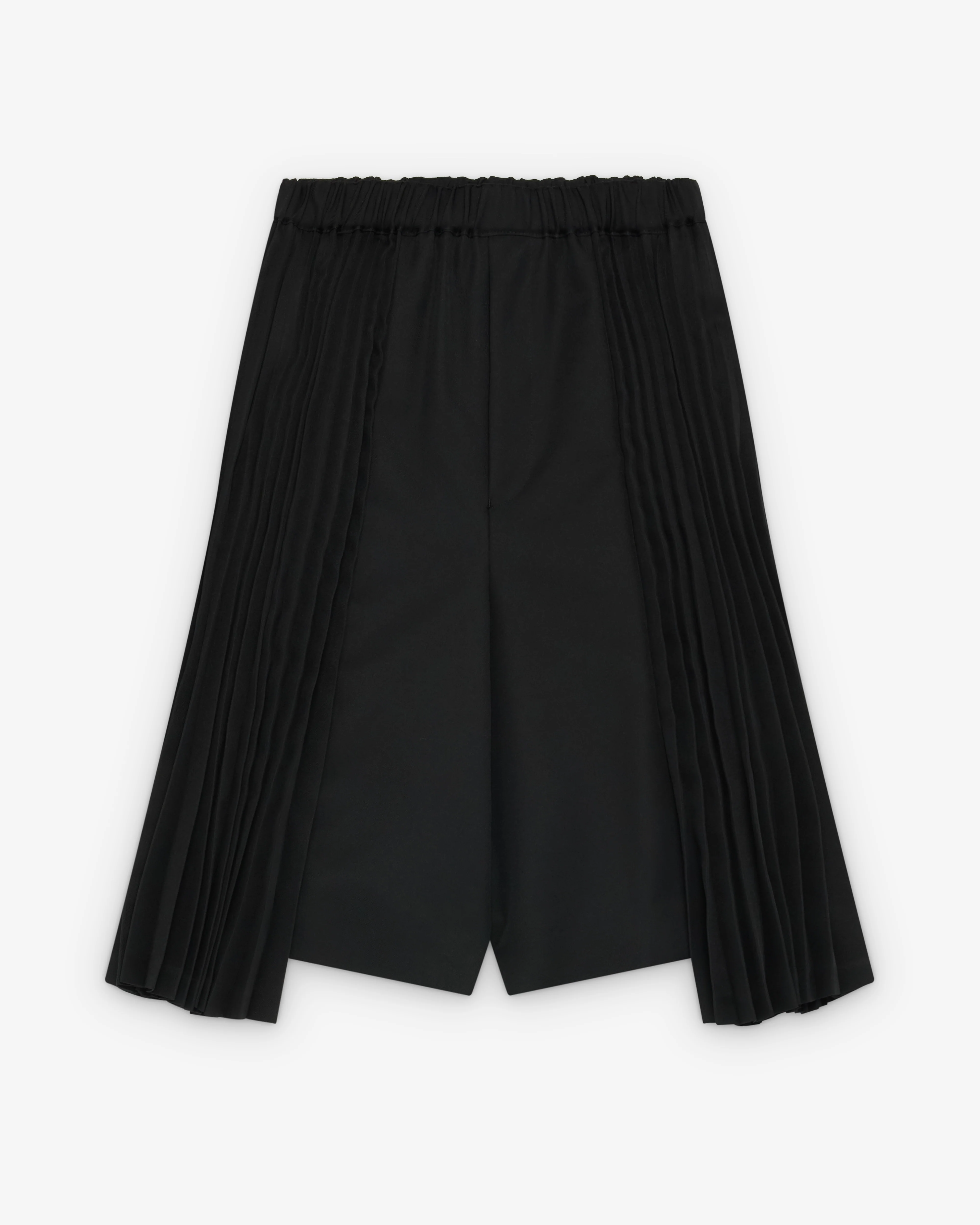 Black Comme des Garçons - Cropped Pleated Trousers - (Black)