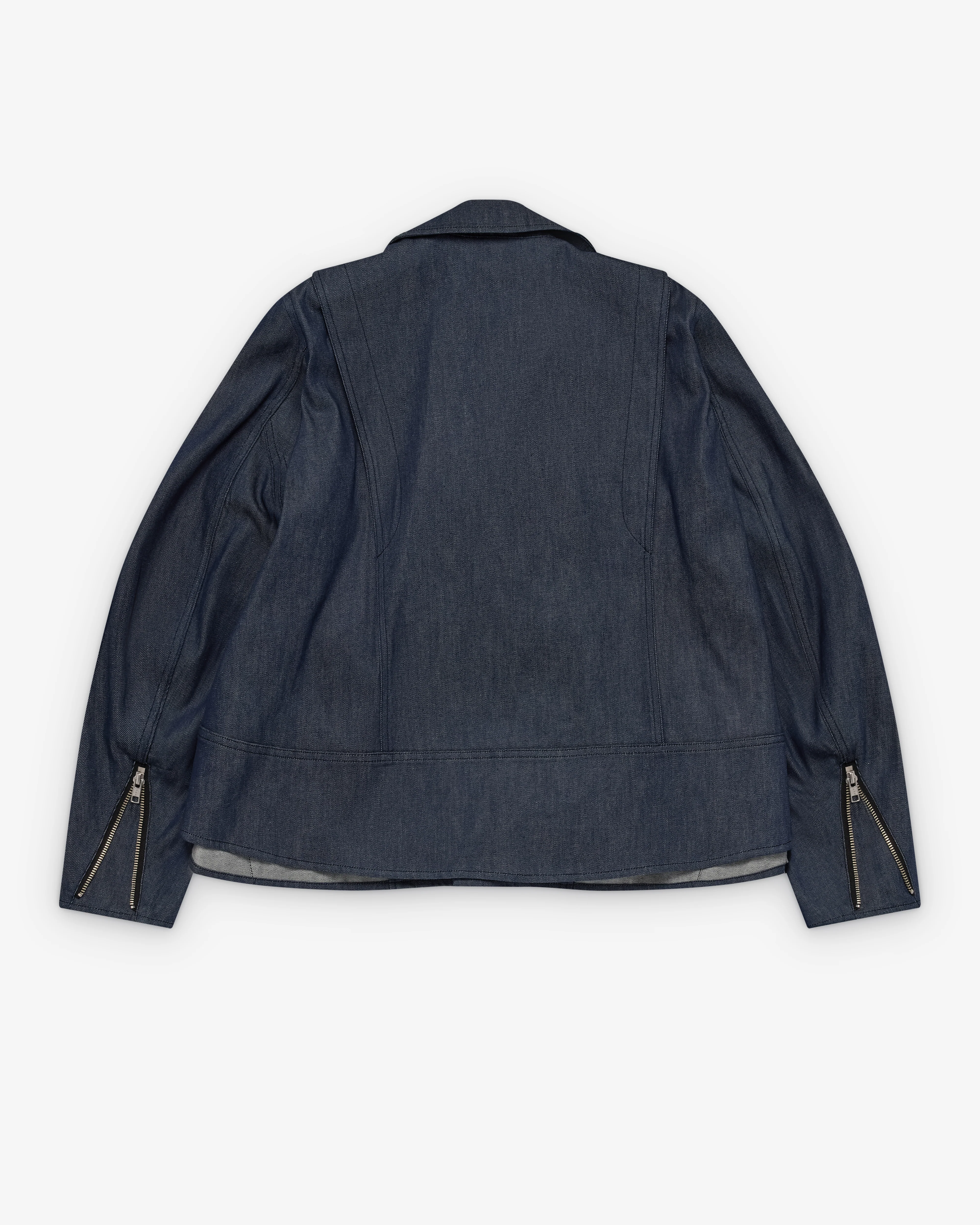 Black Comme des Garçons - Denim Biker Jacket - (Indigo)