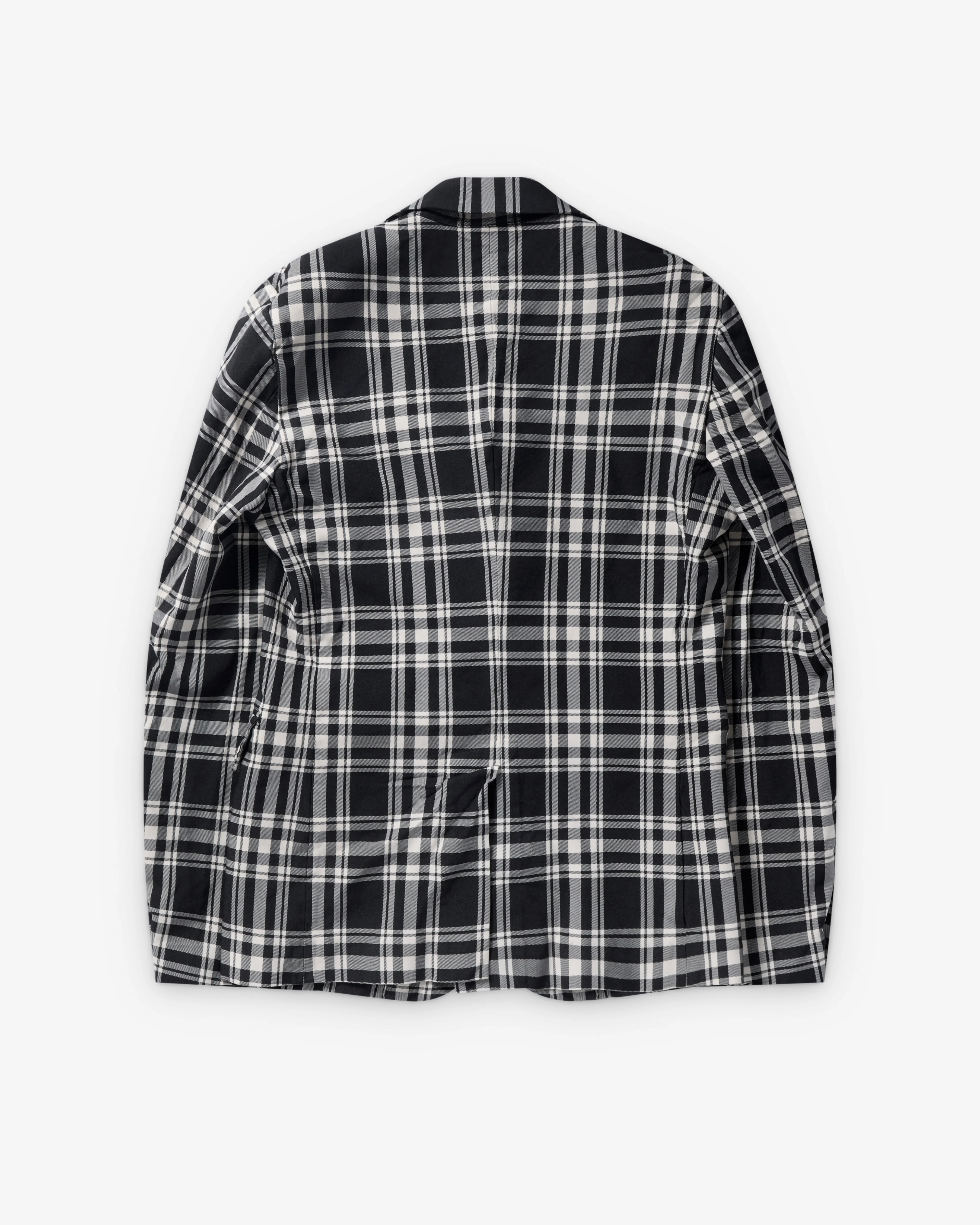 Black Comme des Garçons - Check Single Breasted Jacket - (Black/White)