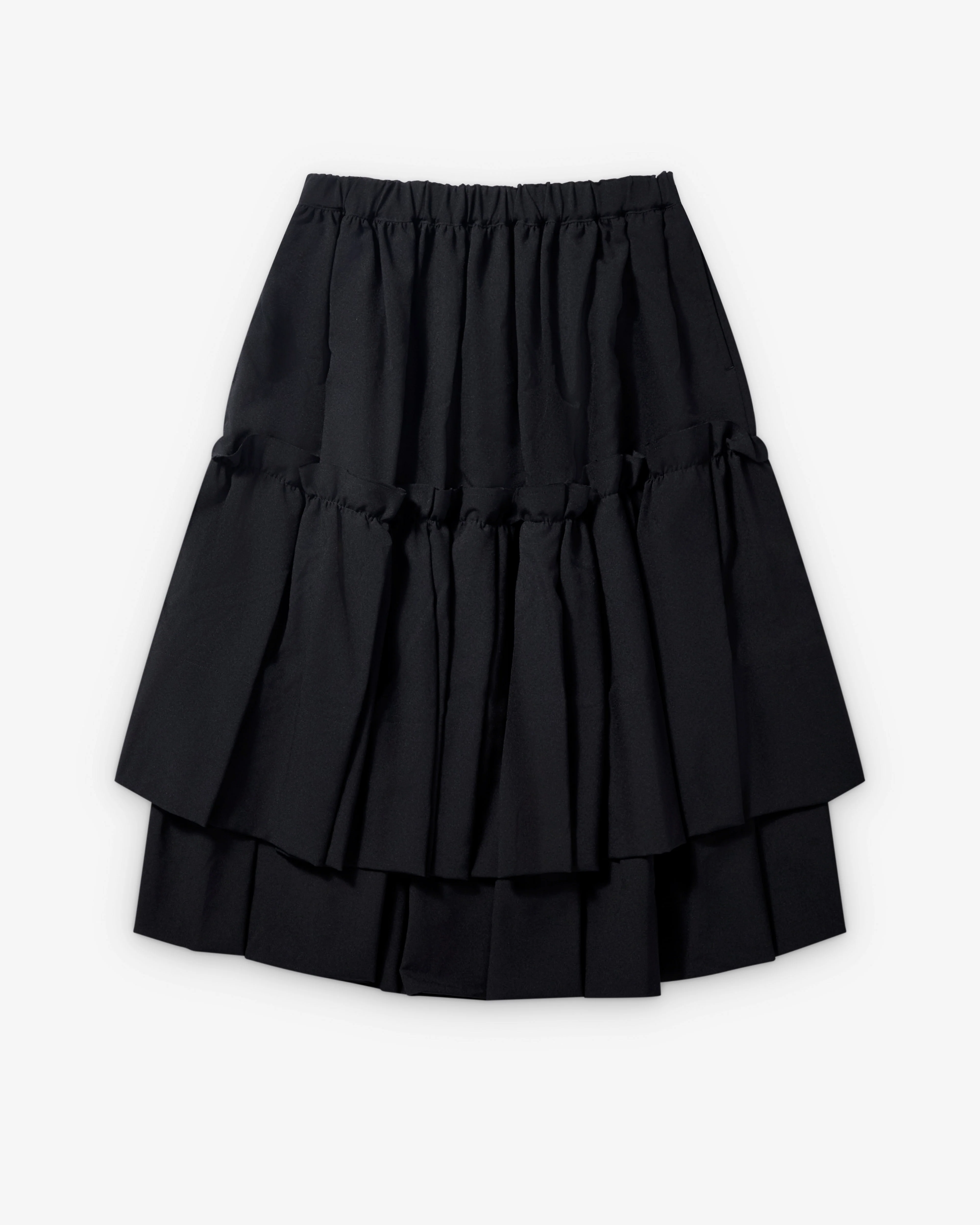 Black Comme des Garçons - Tiered Panelled Skirt - (Black)